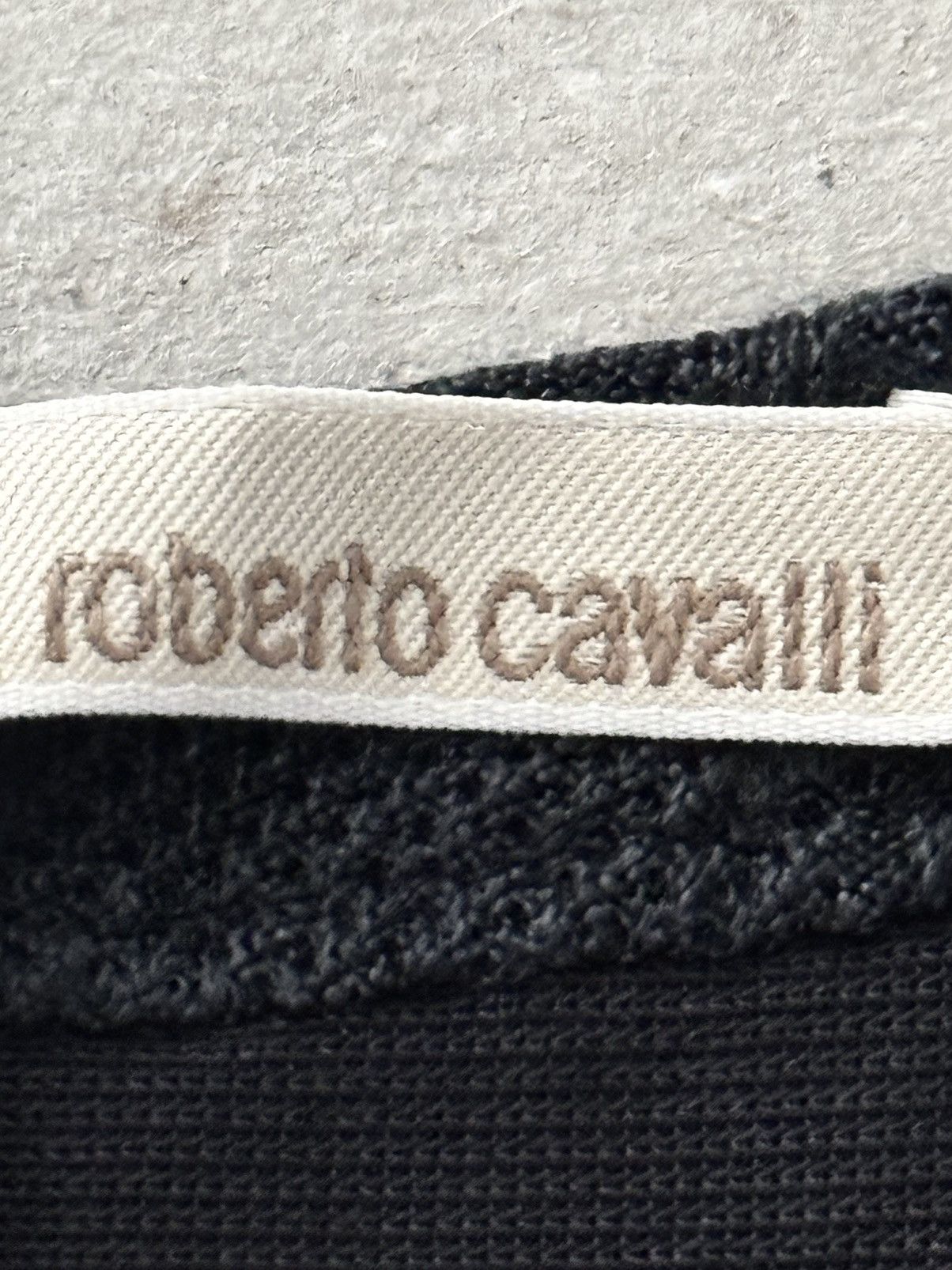 Roberto Cavalli Roberto Cavalli Runway Black Silk-Effect Dress with Leopard Size S / US 4 / IT 40 - 6 Thumbnail
