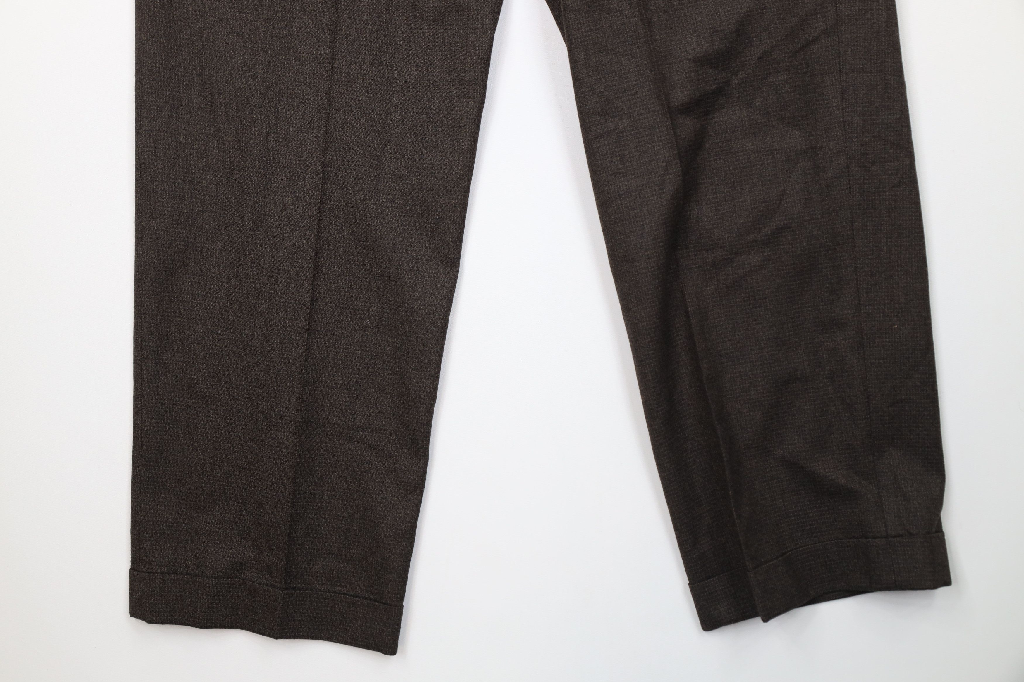 Vintage Vintage 90s Streetwear Cuffed Wide Leg Chino Pants Brown Size US 34 / EU 50 - 12 Thumbnail