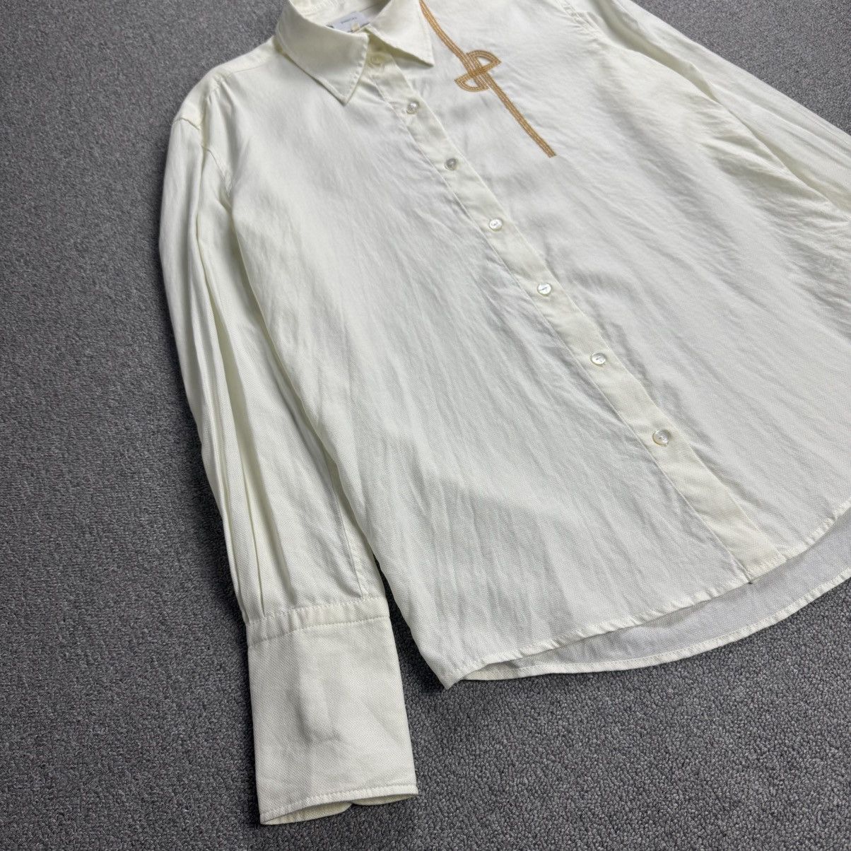 Patou Patou - Embroidered Logo Design L/S Oversized Size XS / US 0-2 / IT 36-38 - 2 Thumbnail
