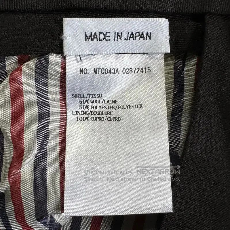 Thom Browne Thom Browne Navy Wool Printed Men's Shorts . Size US 32 / EU 48 - 4 Thumbnail