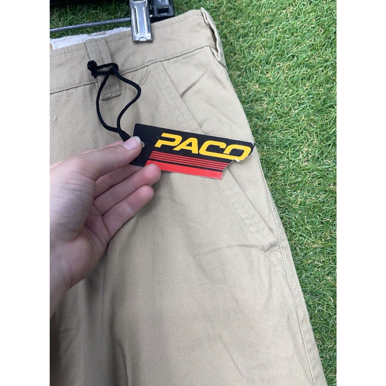 Vintage VINTAGE Paco Cargo Pants 32x30 Beige Baggy Y2K Camo Skater Goth Mens Wide Leg Size US 32 / EU 48 - 4 Thumbnail