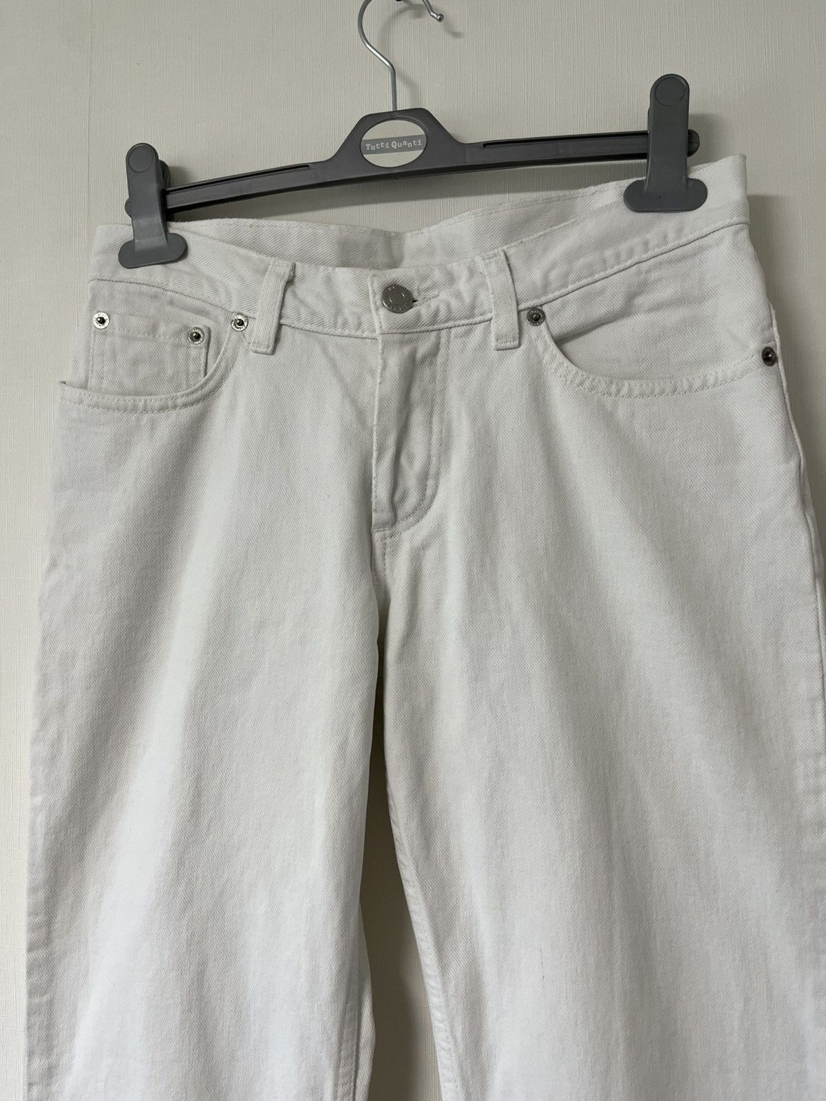 Helmut Lang × Prada × Vintage Helmut Lang Vintage Broken Denim White Jeans Size US 28 / EU 44 - 3 Thumbnail