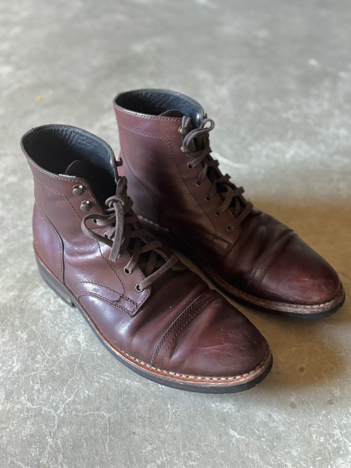 Thursday Boot Company “Captain” Dark Brown Men’s Lace-Up Leather Boots Introducing The Heritage Captain!!! Designed in  main image 3