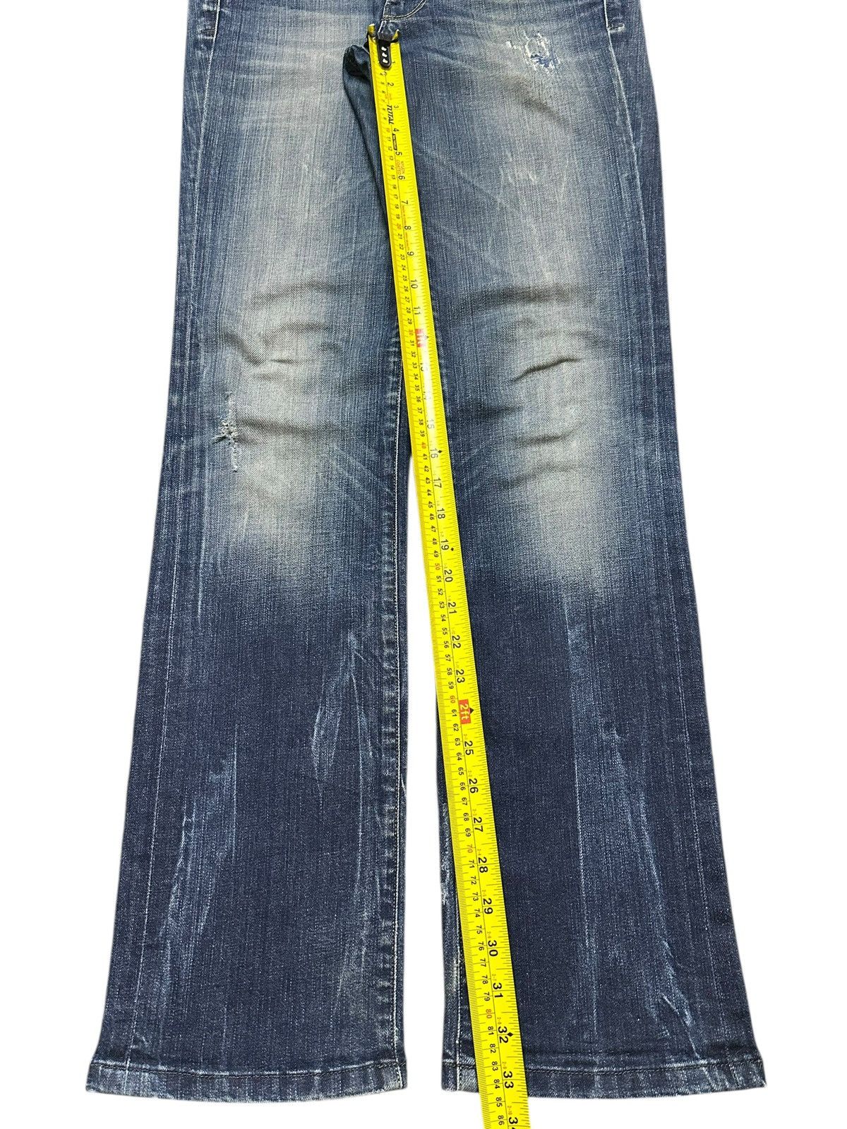 Diesel Vintage Diesel Industry Blue Faded Wash Style Jeans Size US 31 - 14 Thumbnail