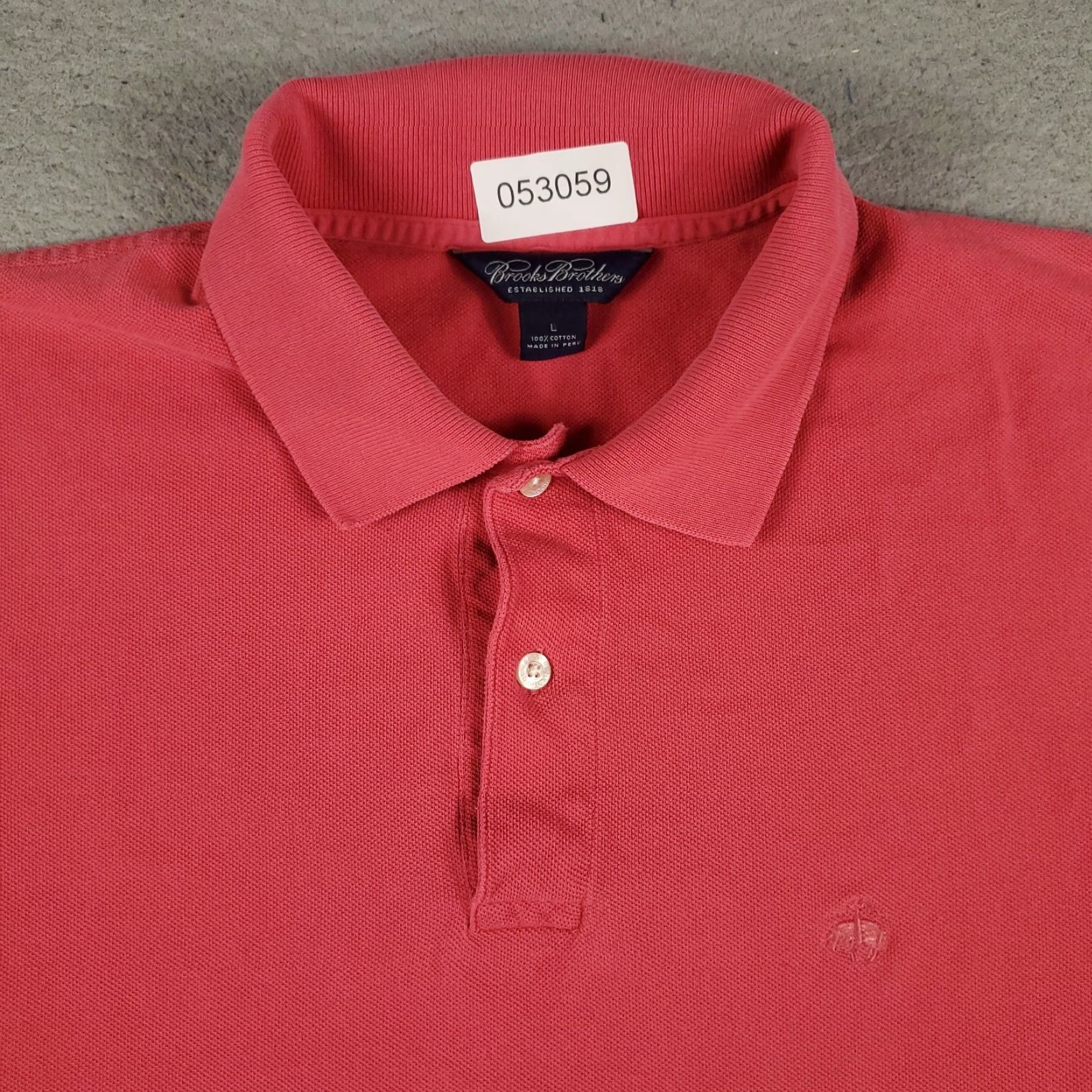 Brooks Brothers Brooks Brothers Polo Shirt Mens L Pink Polo Shirt Casual Short Sleeve Button Collared Cotton Woven Logo Vintage: No Size US L / EU 52-54 / 3 - 2 Thumbnail