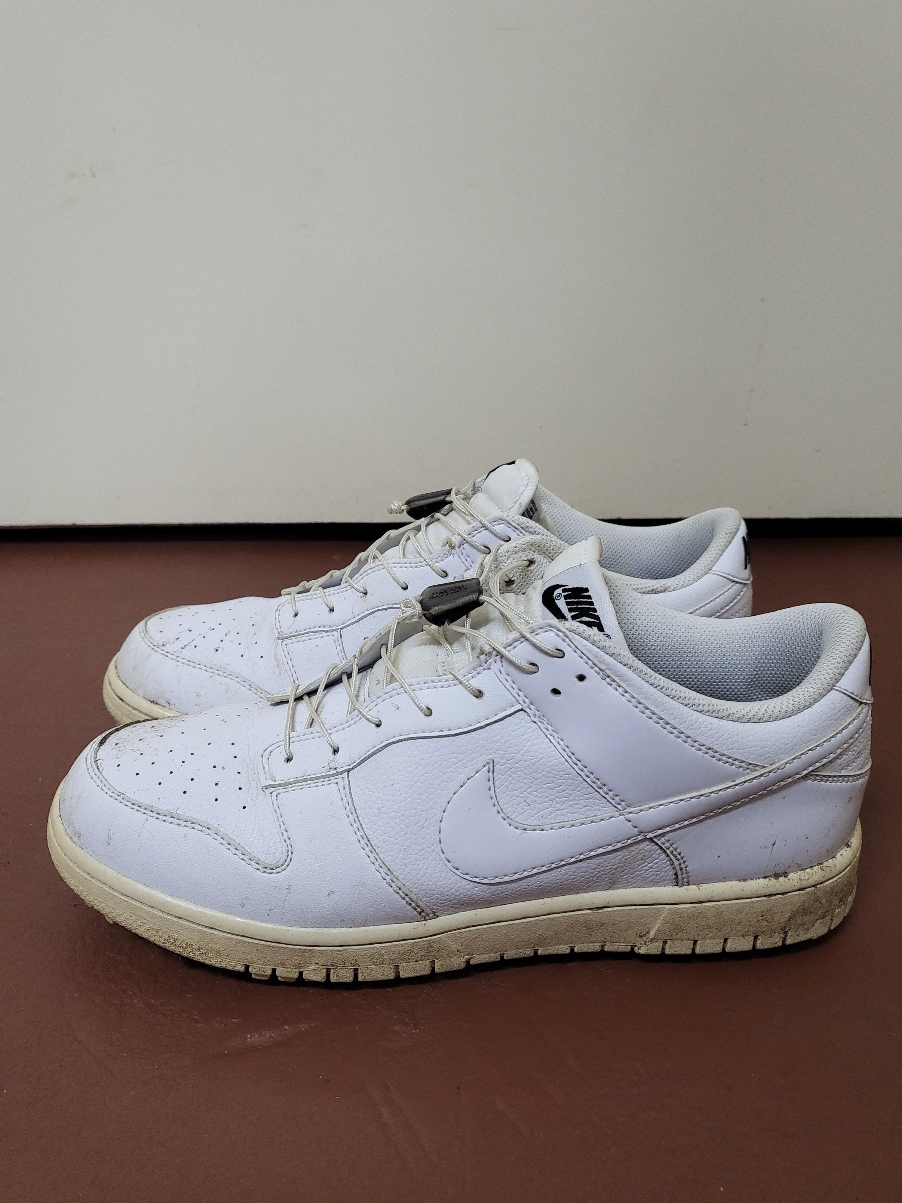 image of Nike Dunk Low Golf - Triple White Shoes, Men's (Size 9)