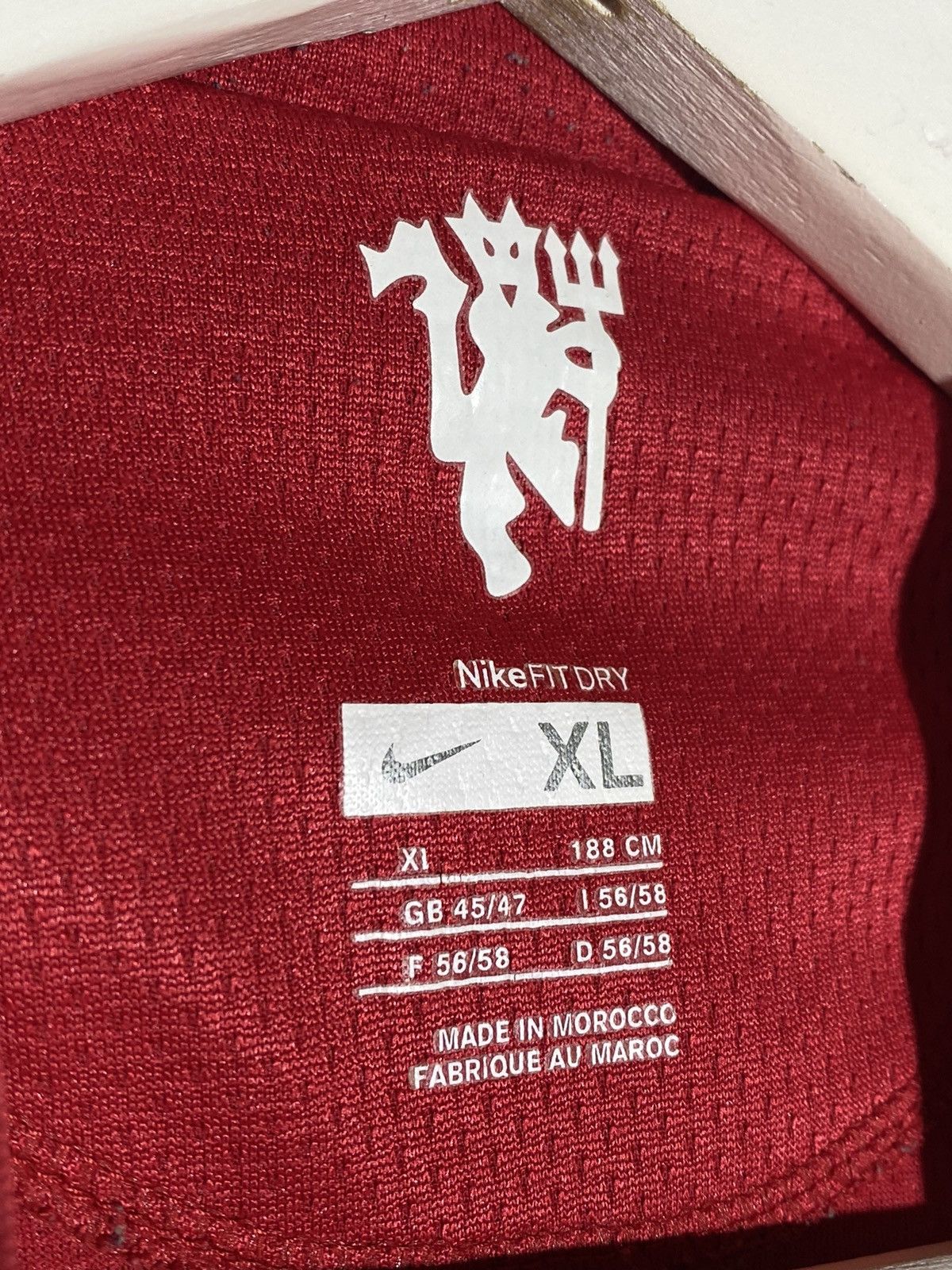 Nike Nike #32 Tevez Manchester United 2007/08 Home Football Shirt Size US XL / EU 56 / 4 - 18 Thumbnail