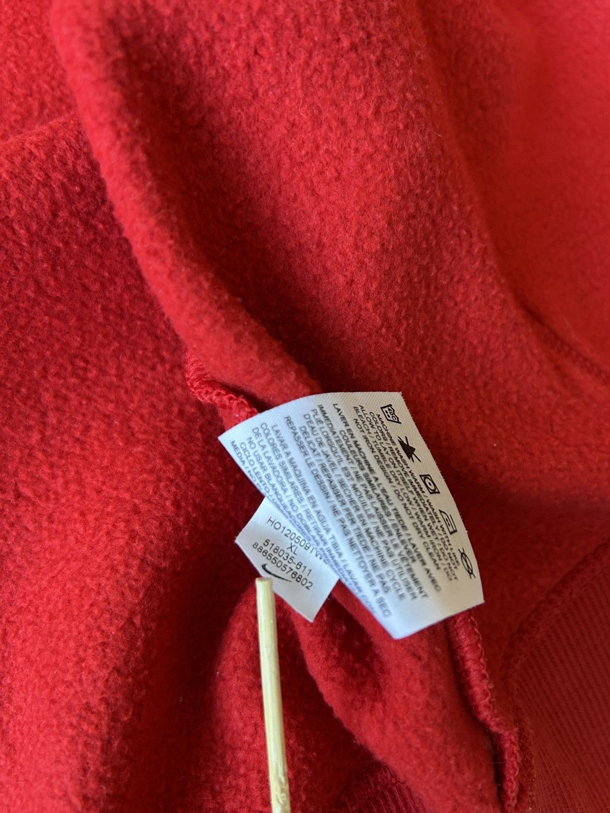 Nike Nike Vintage 2000’s Big logo red hoodie Size US XL / EU 56 / 4 - 20 Thumbnail