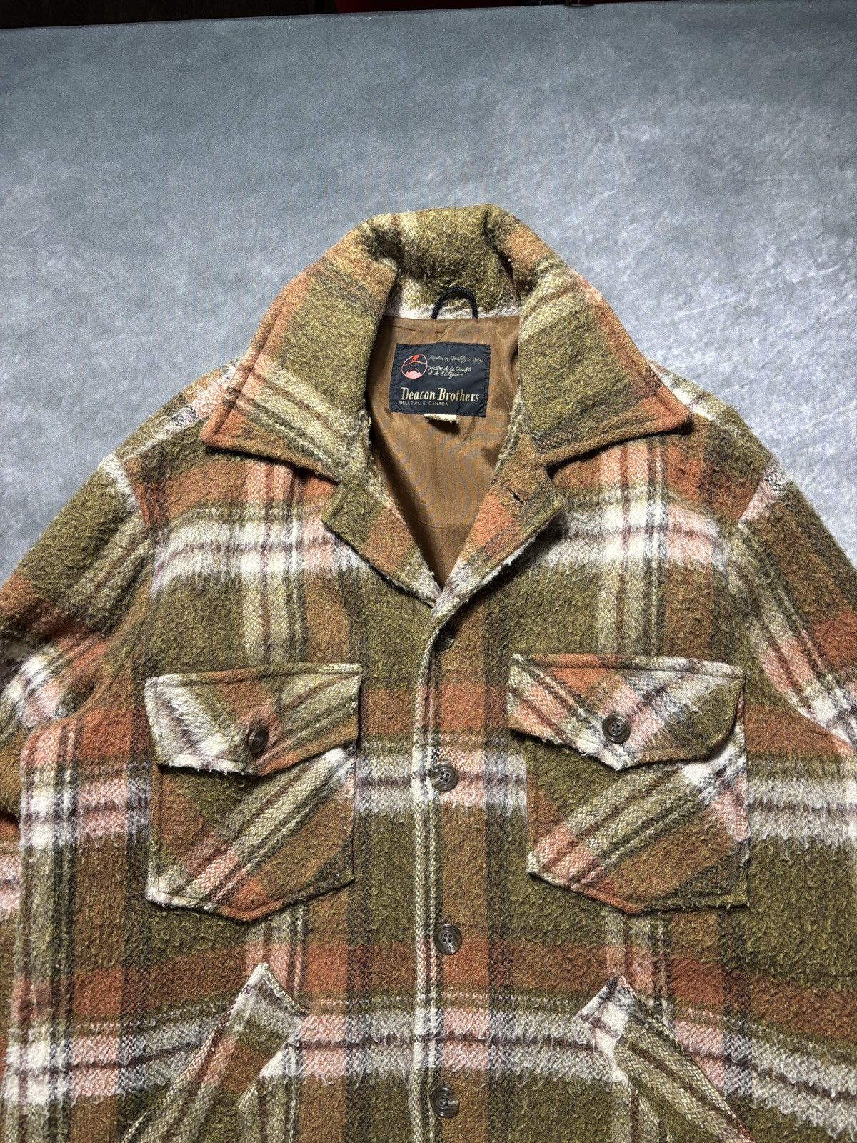 Vintage Vintage Plaid Jacket Lined Chore Coat Wool Deacon Bros Hunt Size US L / EU 52-54 / 3 - 5 Thumbnail