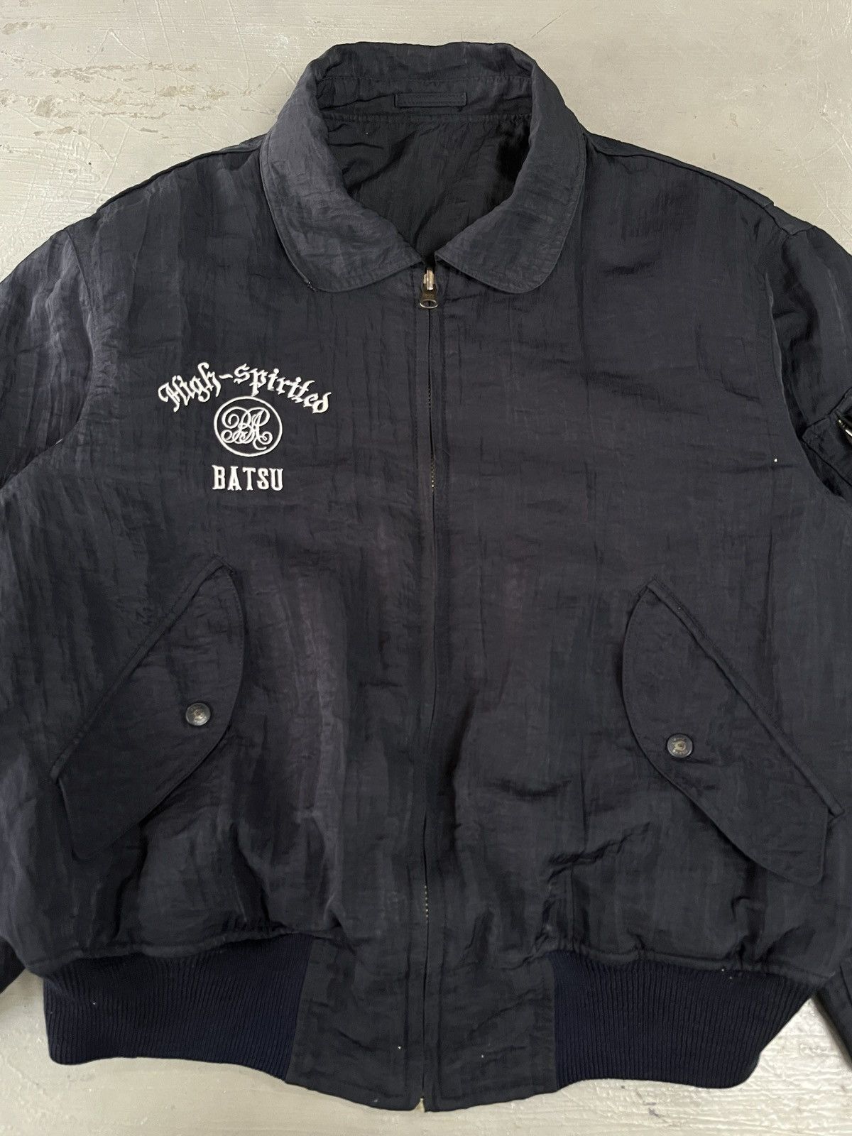 Japanese Brand Batsu Reversible Parachute Utility Bomber Issey Miyake Style Size US L / EU 52-54 / 3 - 15 Thumbnail