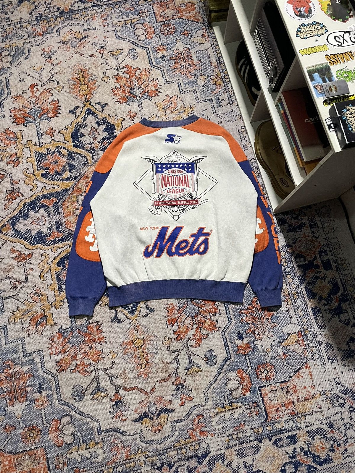 Starter Vintage Crewneck Starter ⓒ1992 MLB New York Mets • SSOOLLDD Size US L / EU 52-54 / 3 - 5 Thumbnail