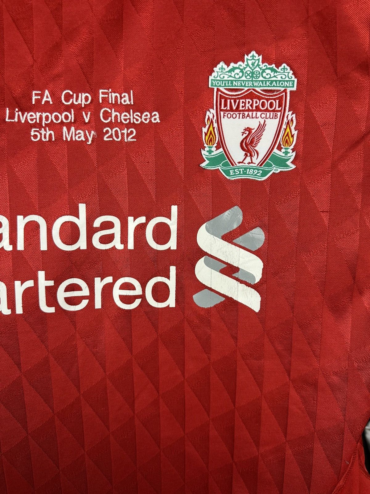 Adidas Liverpool vs Chelsea Fa cup final 2012 football Jersey shirt Size US M / EU 48-50 / 2 - 3 Thumbnail