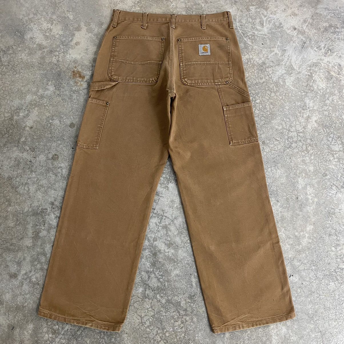 Carhartt Vintage Carhartt Double Knee Tan Dirty Carpenter Pants Size US 33 - 13 Thumbnail