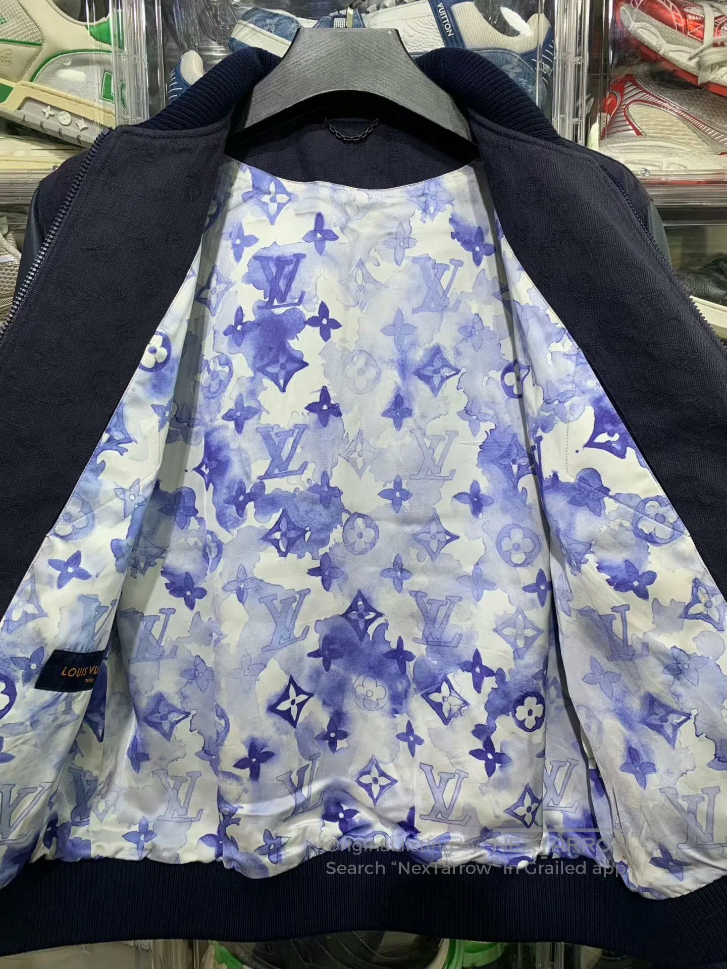 Louis Vuitton lv blue printed bomber jacket size 50. Size US L / EU 52-54 / 3 - 3 Thumbnail