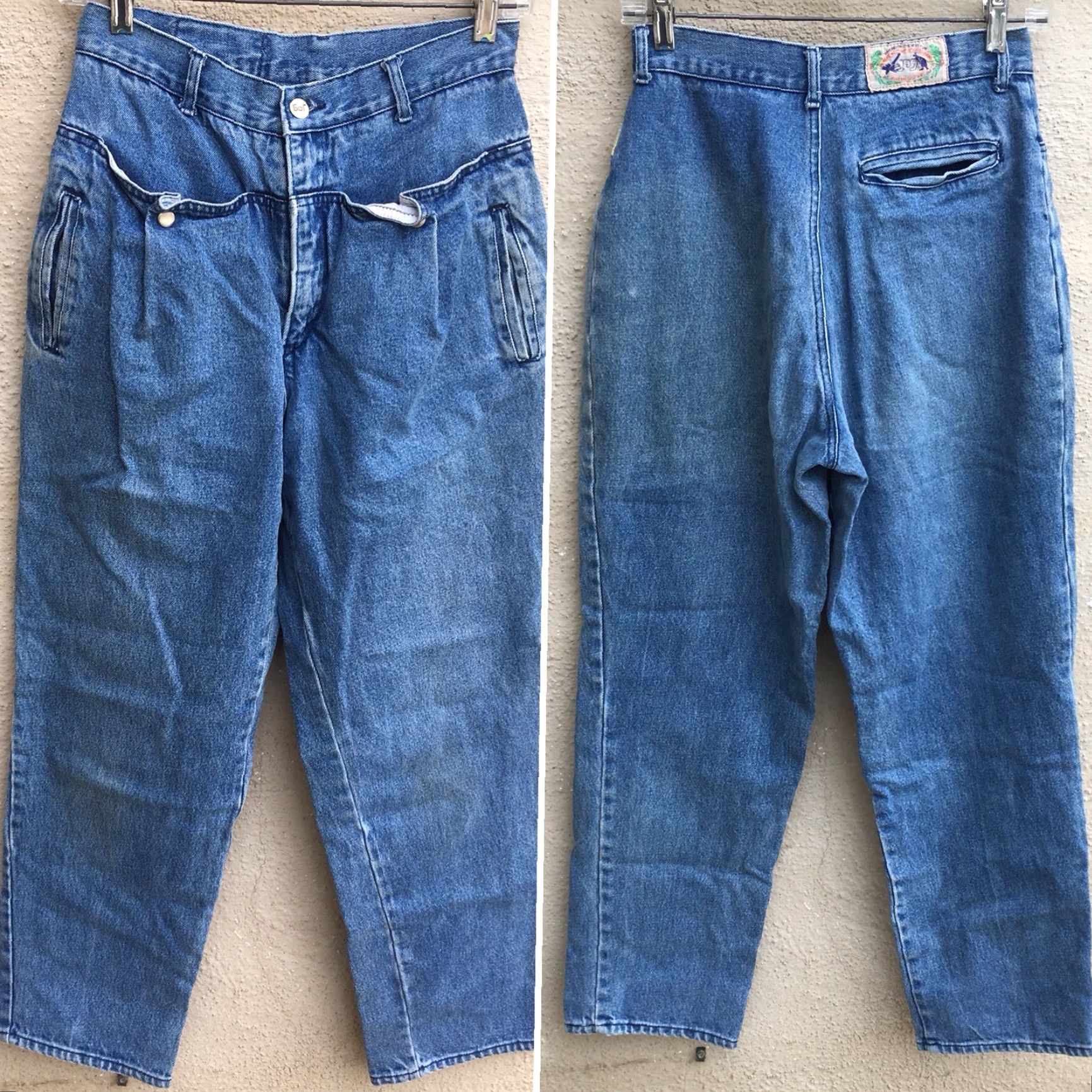 Vintage VINTAGE Jag Jeans High Waist 80s 1980s Tapered Leg 27” Waist Mom Jeans Blue Denim Hip Hop Mens (or Womens? gender not specified) Size 27" / US 4 / IT 40 - 7 Thumbnail