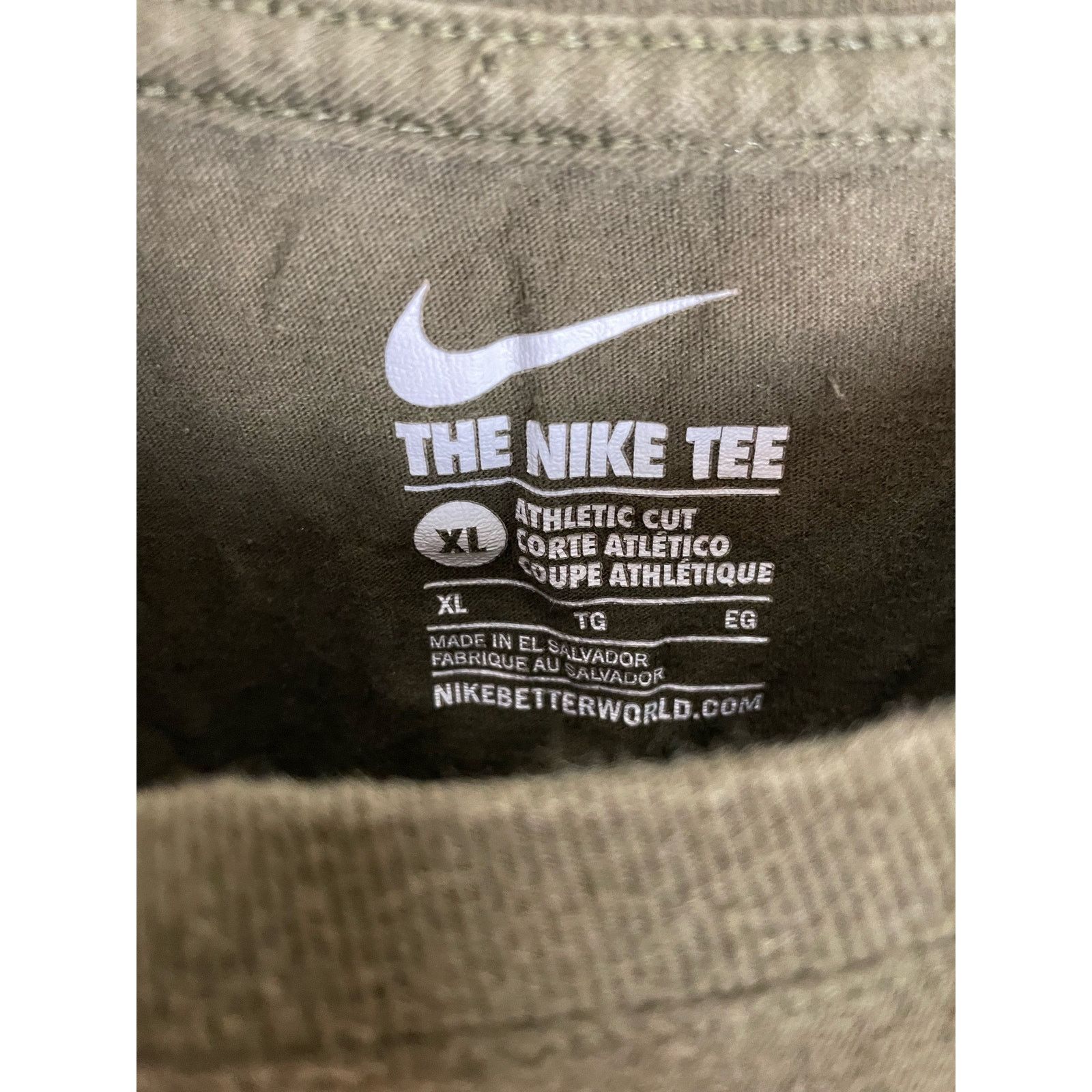 Nike Vintage Nike Sportswear mens Team 72 army green tshirt XL Size US XL / EU 56 / 4 - 3 Thumbnail