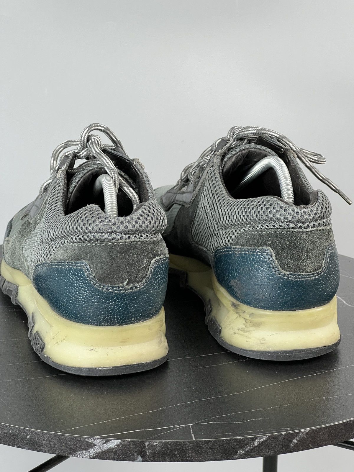 Lanvin Lanvin Mesh Leather suede Sneakers (Y0488) Size US 8 / EU 41 - 7 Thumbnail