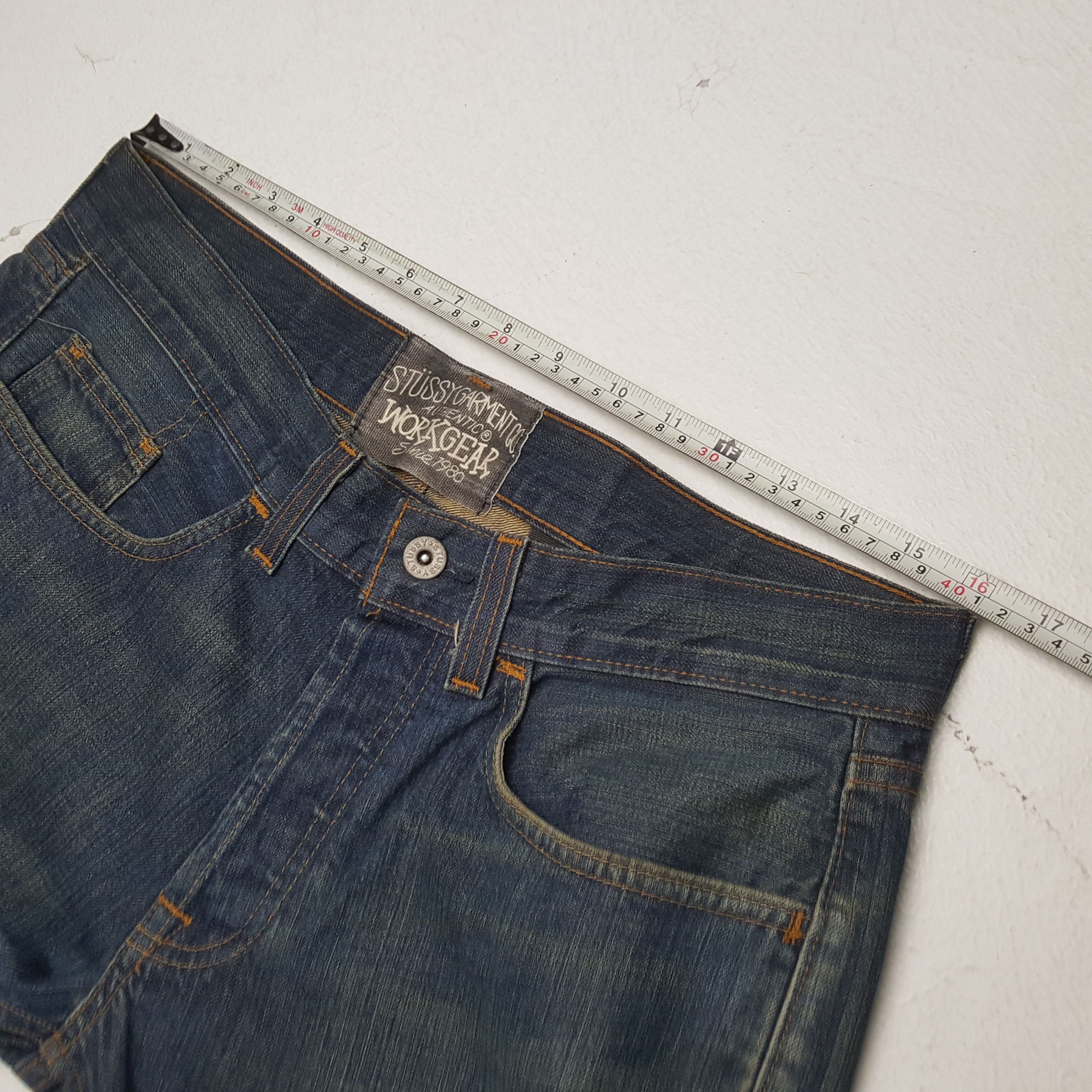 Stussy × Vintage Vintage STUSSY American Streetwear Style Big Logo Jeans Size US 32 / EU 48 - 7 Thumbnail