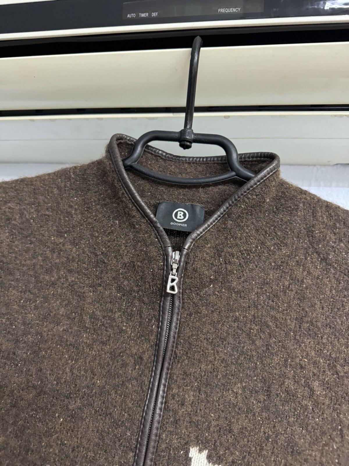 Bogner Bogner Wool Leather Horse Hermes Style Zip Up Sweater Size US S / EU 44-46 / 1 - 4 Thumbnail