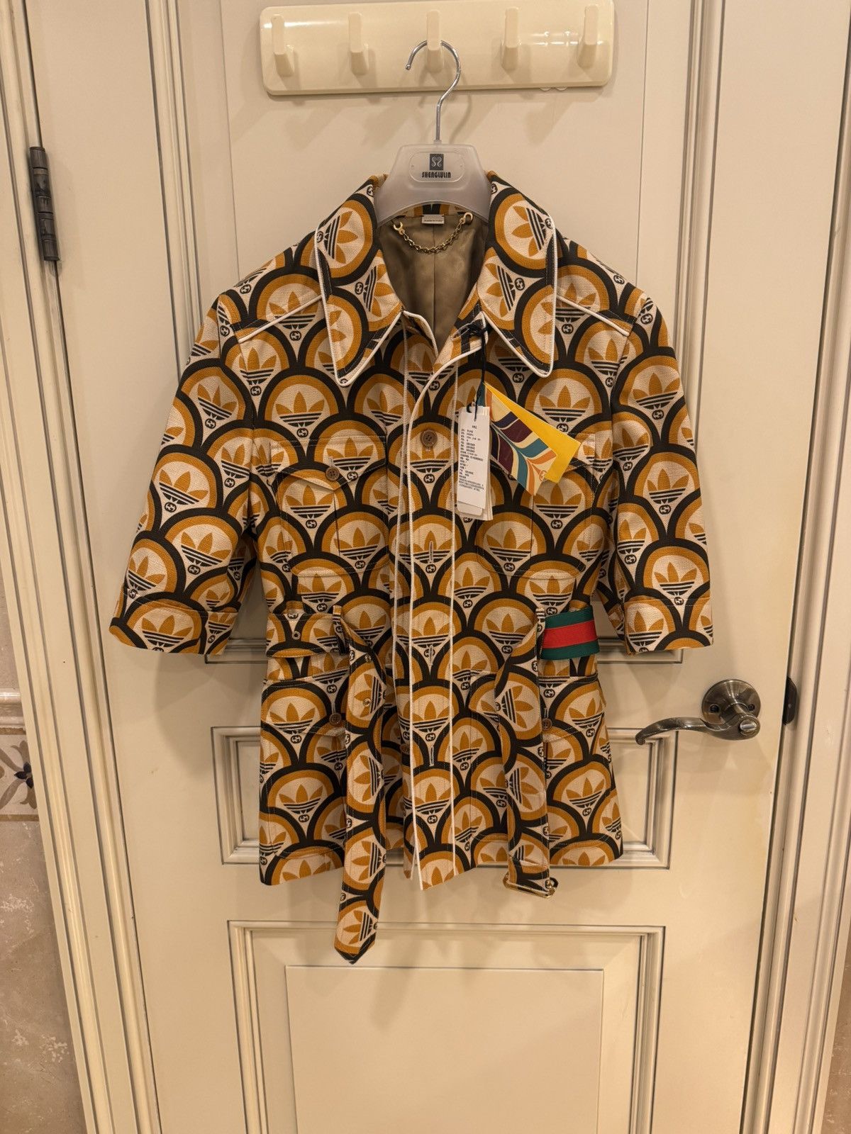 Adidas × Gucci Interlocking G Trefoil Short Sleeve Jacket sizesize48 Size US M / EU 48-50 / 2 - 13 Thumbnail