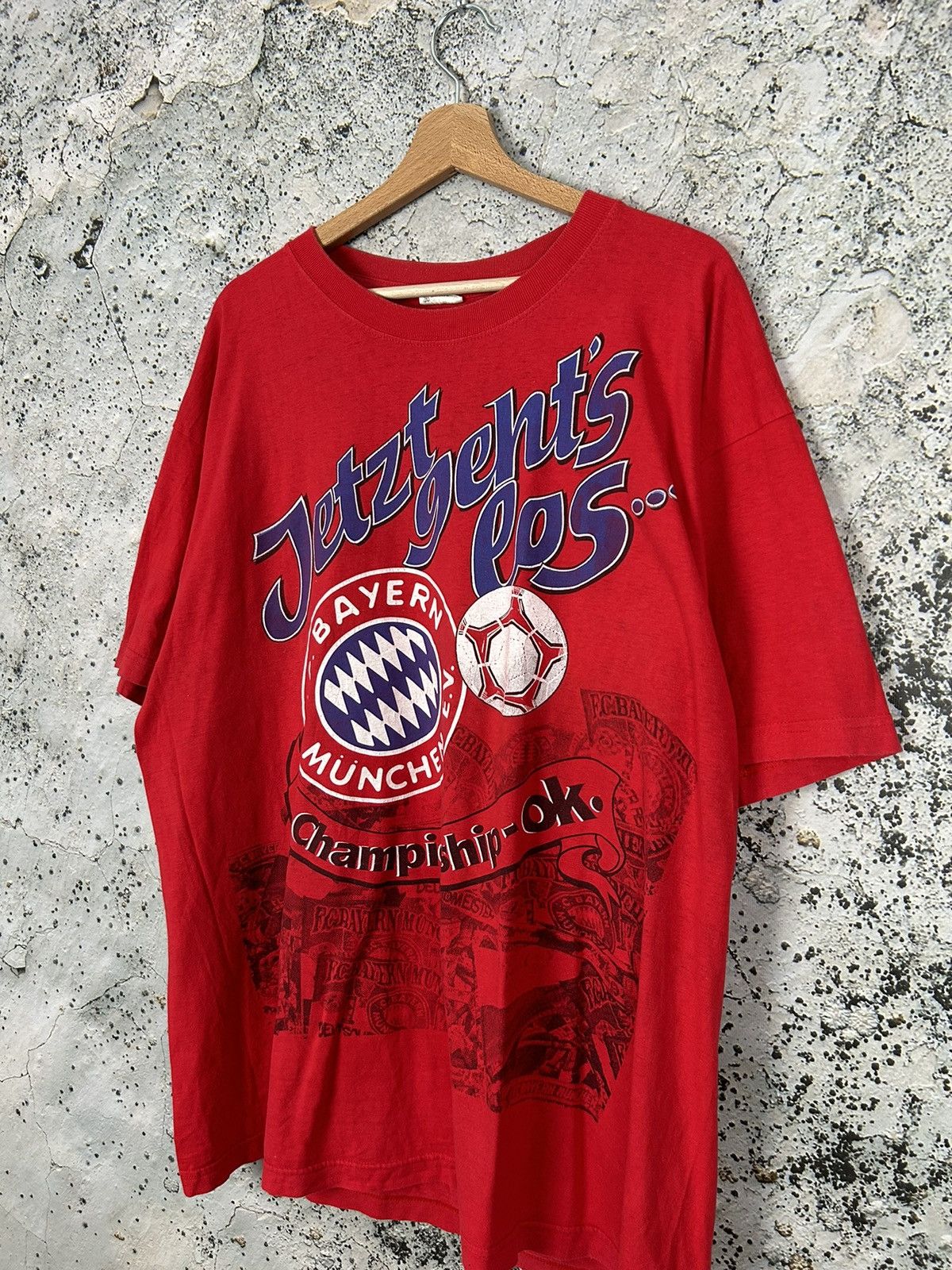 Vintage Vintage Bayern Munchen Graphic Tee Football Soccer 90s Size US XXL / EU 58 / 5 - 3 Thumbnail