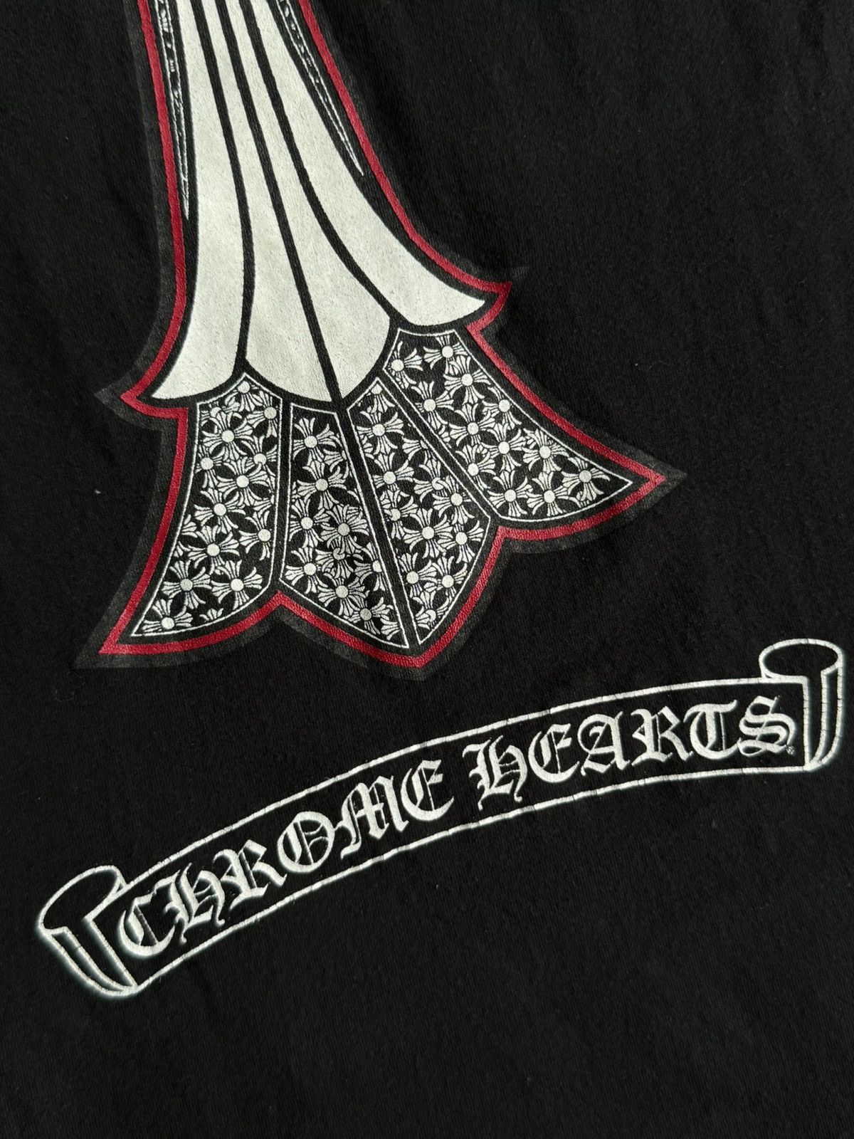 Chrome Hearts Rare 2000s - Double Cross Womens Tee Size M / US 6-8 / IT 42-44 - 5 Thumbnail