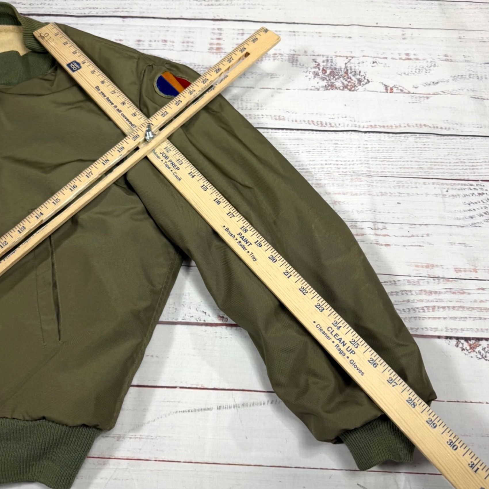 Vintage VINTAGE Military Wool Lined Nylon Bomber Jacket M Green Mens Jacket Zip Size US M / EU 48-50 / 2 - 4 Thumbnail