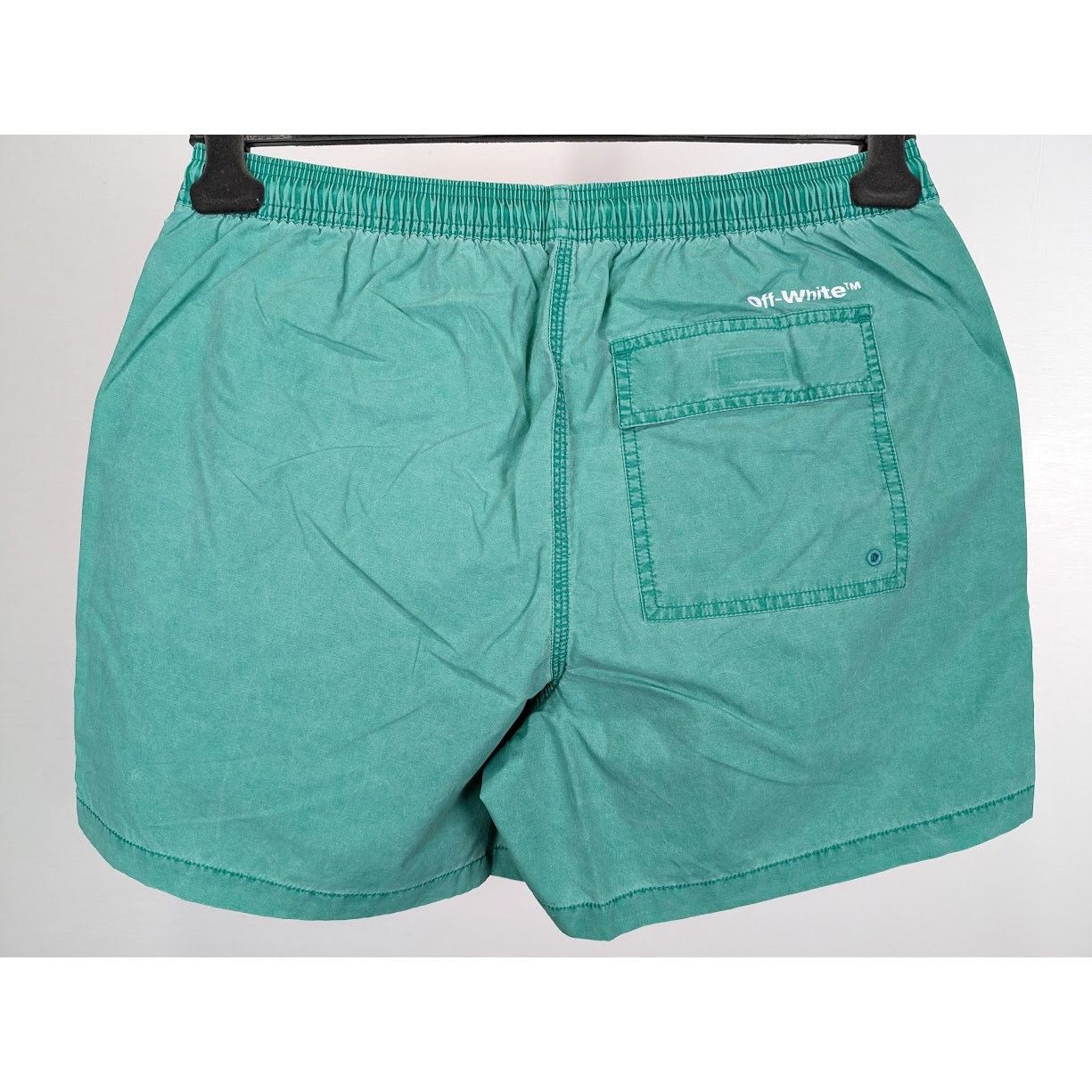 o1rshd1 Bounce Off Sunset Swimshort in Green/White
