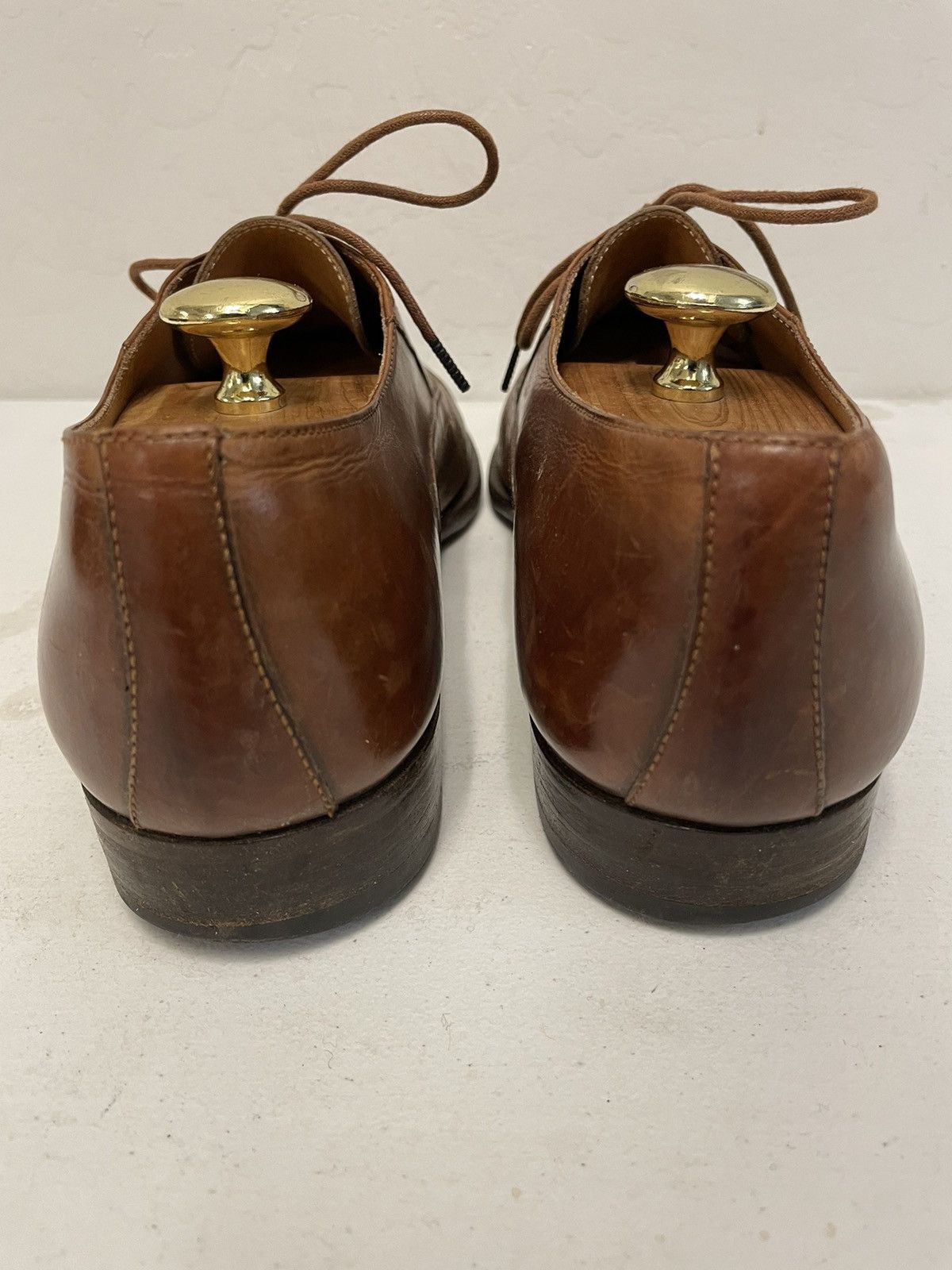 Polo Ralph Lauren × Vintage Perforated Leather Cap Toe Oxfords Size US 9 / EU 42 - 3 Thumbnail