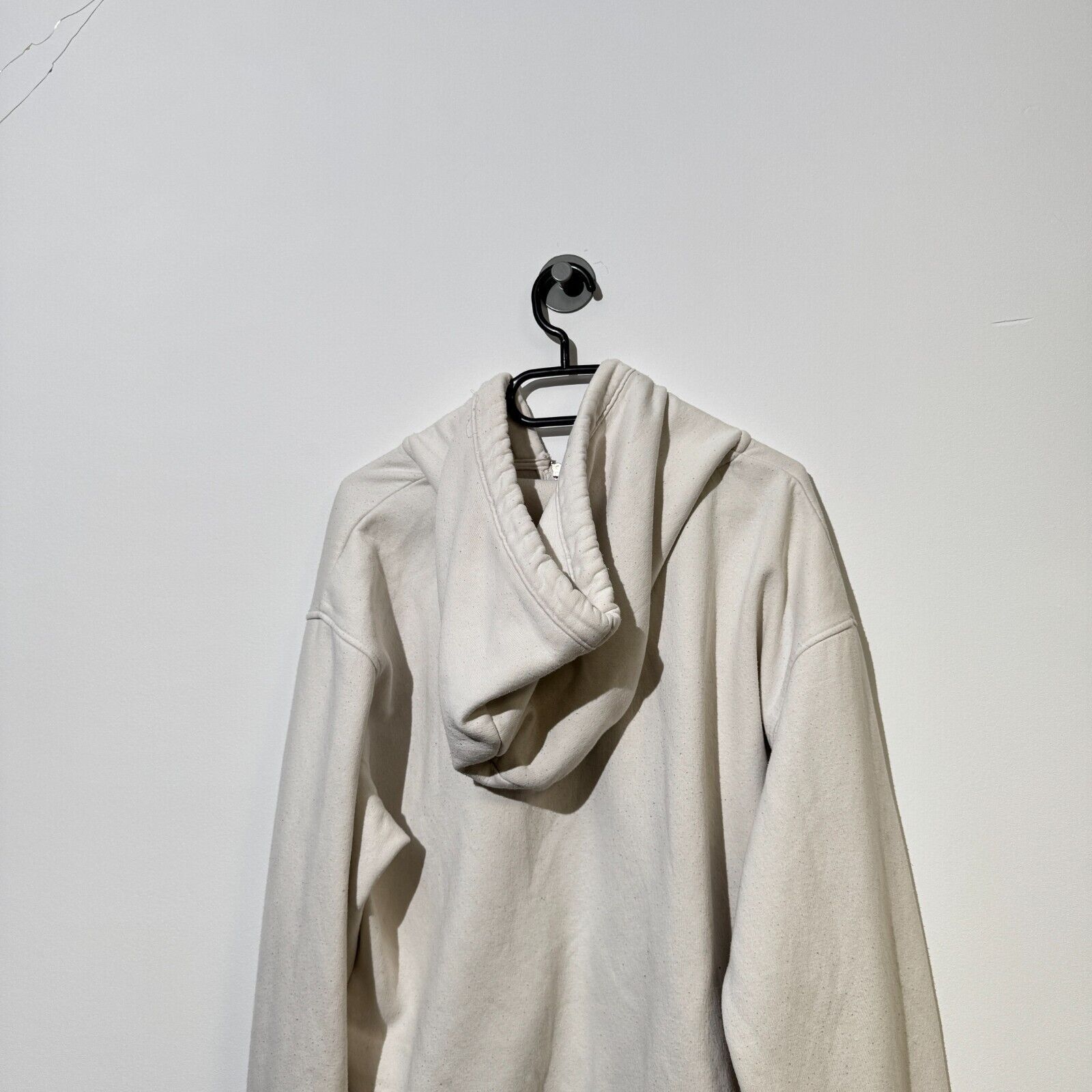 Vintage Vintage Unisex White Cotton Zip Hoodie Size S 90s Boxy Fit Size US S / EU 44-46 / 1 - 8 Thumbnail