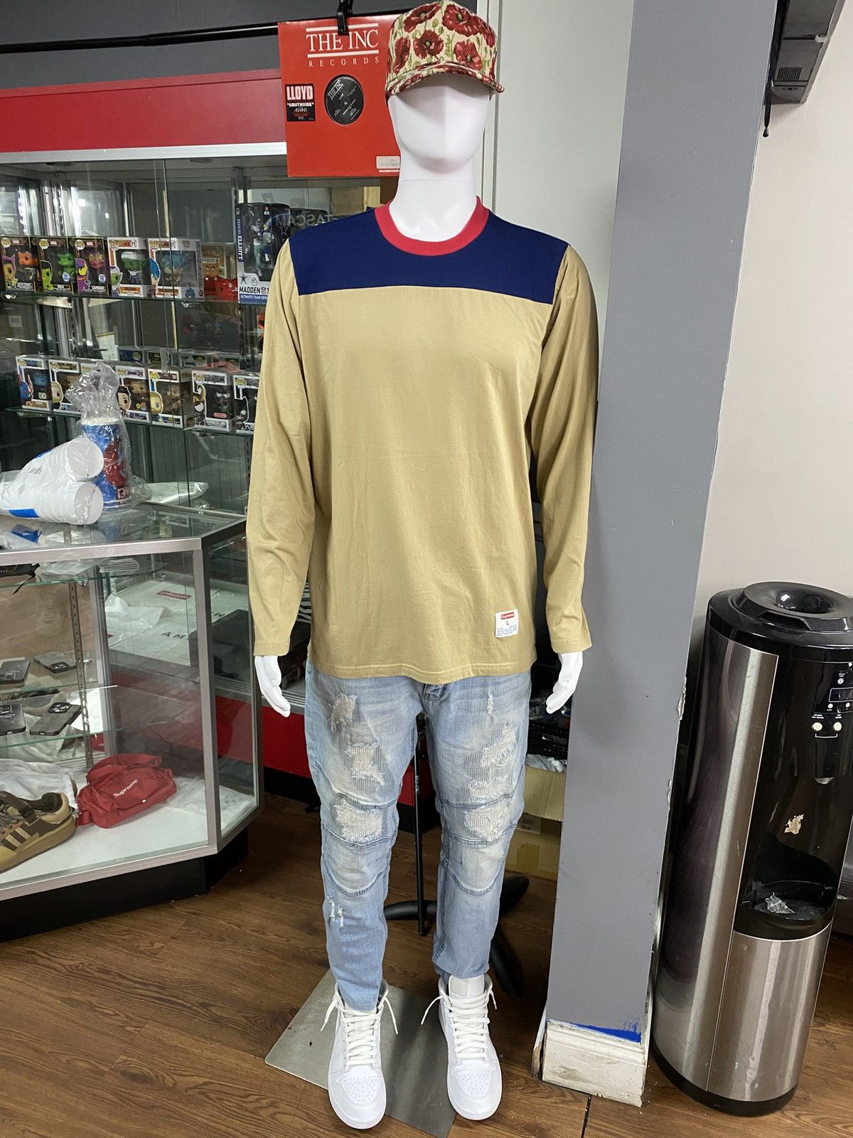 Supreme Supreme “Football” L/S Shirt (Brown) - Large Size US L / EU 52-54 / 3 - 2 Thumbnail