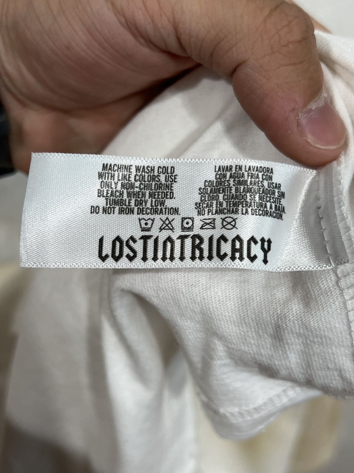 LOST INTRICACY Lost Intricacy Rhinestone White Tee Size US L / EU 52-54 / 3 - 7 Thumbnail