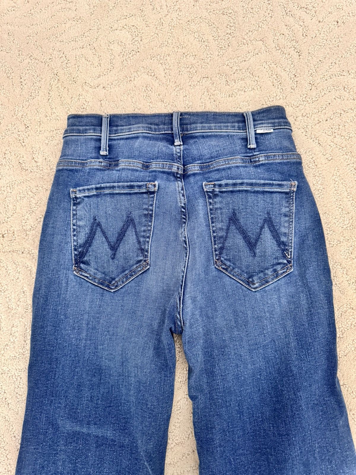 MOTHER Mother Denim Hustler Roller Heel Jeans High Rise, Flare 70s Size 27" / US 4 / IT 40 - 10 Thumbnail