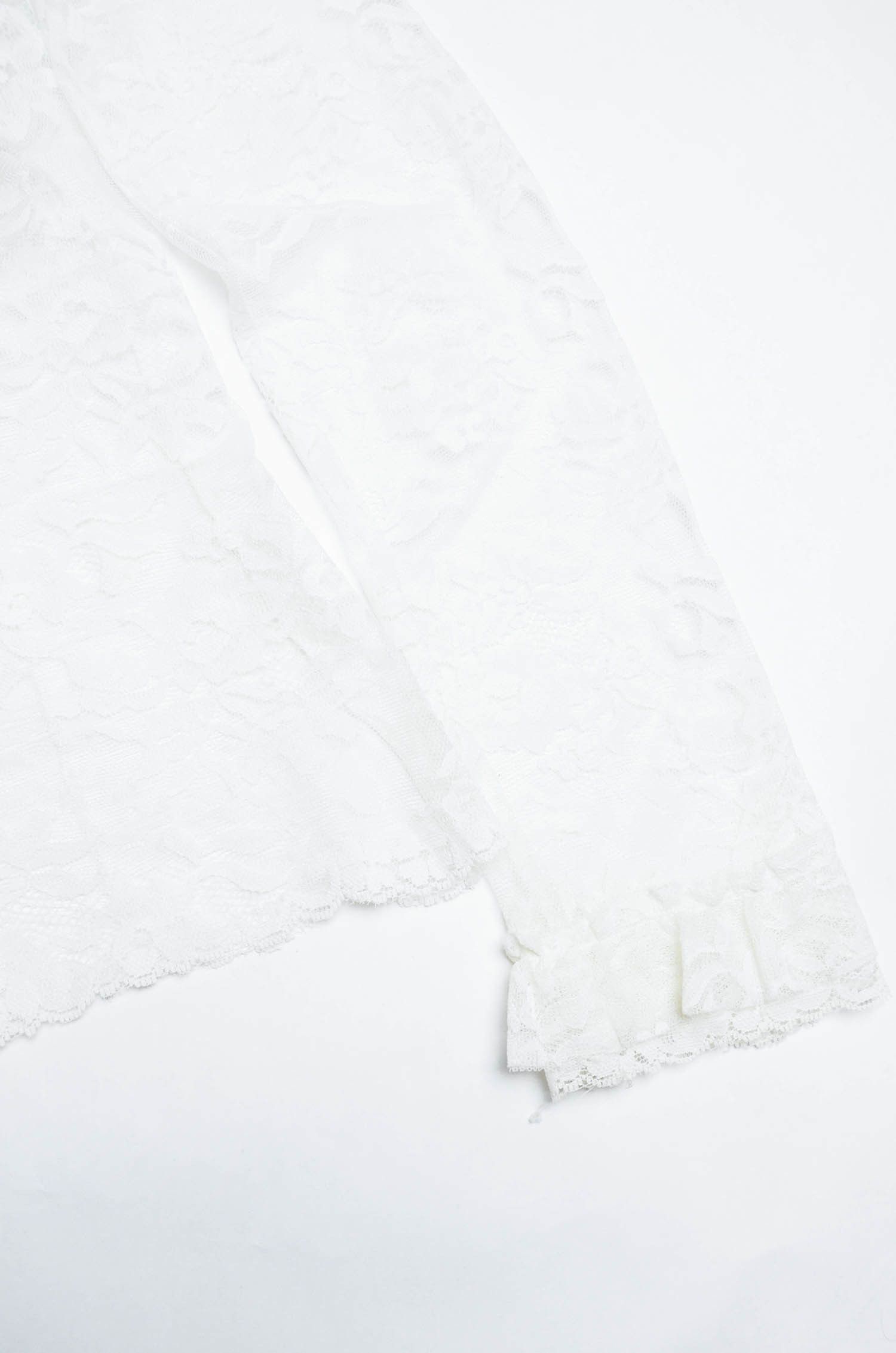 Dolce & Gabbana D&G Dolce & Gabbana White Lace Blouse – Size M Size M / US 6-8 / IT 42-44 - 2 Thumbnail
