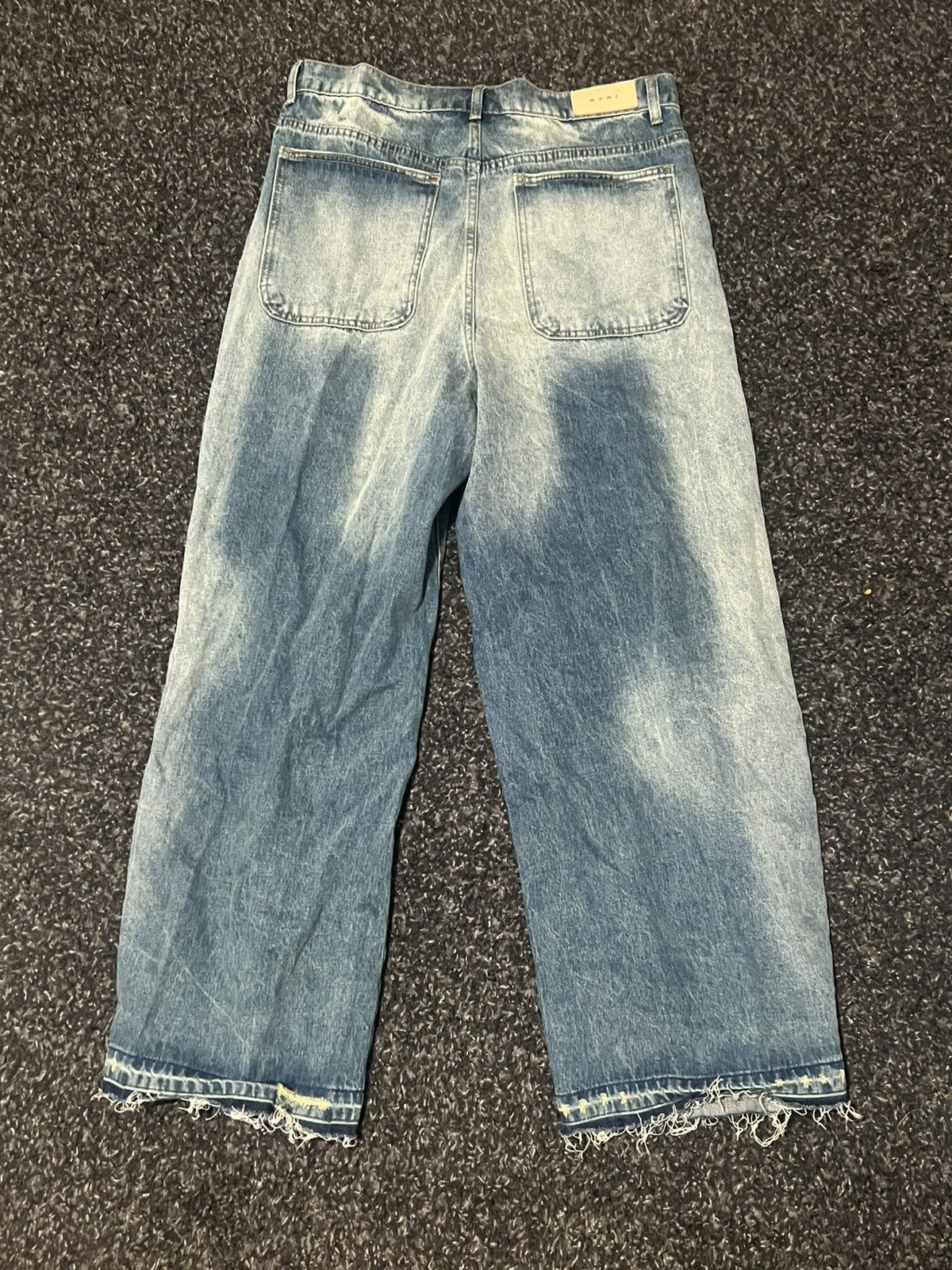 MNML MNML Baggy Rave Denim Distressed Size US 33 - 3 Thumbnail