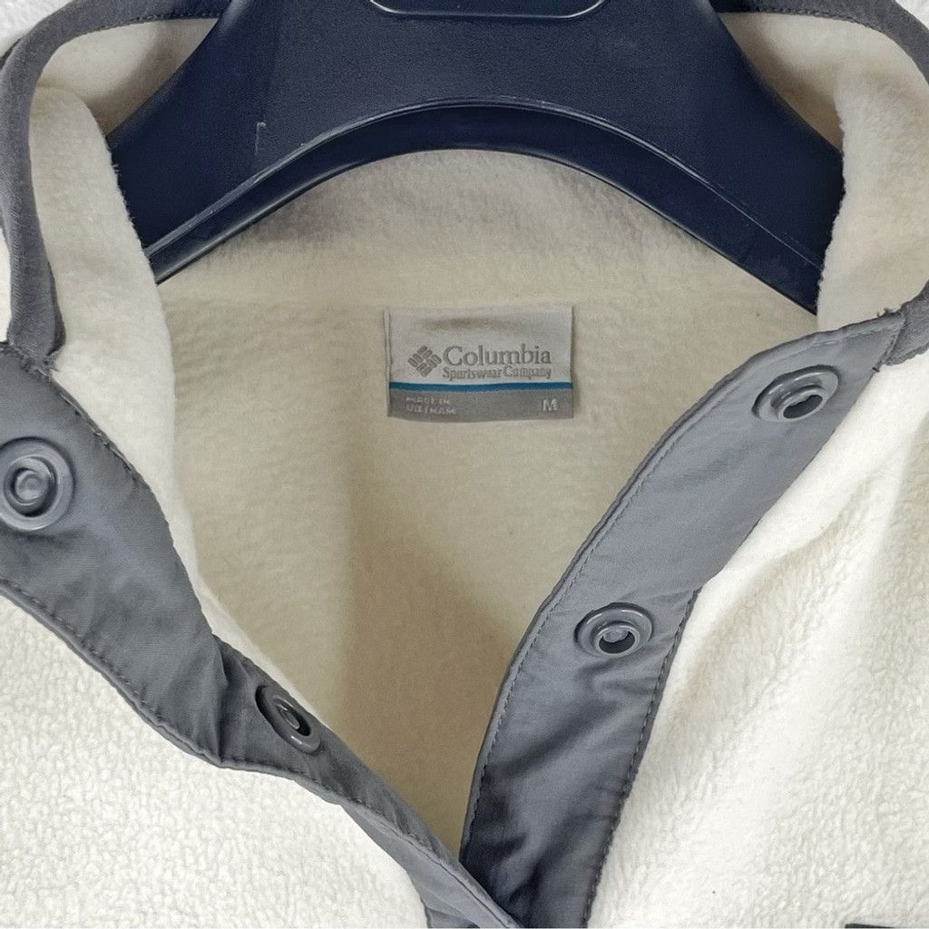 Columbia COLUMBIA Women's Cream and Grey Fleece Pullover, 1/4 Zip M Size M / US 6-8 / IT 42-44 - 5 Thumbnail