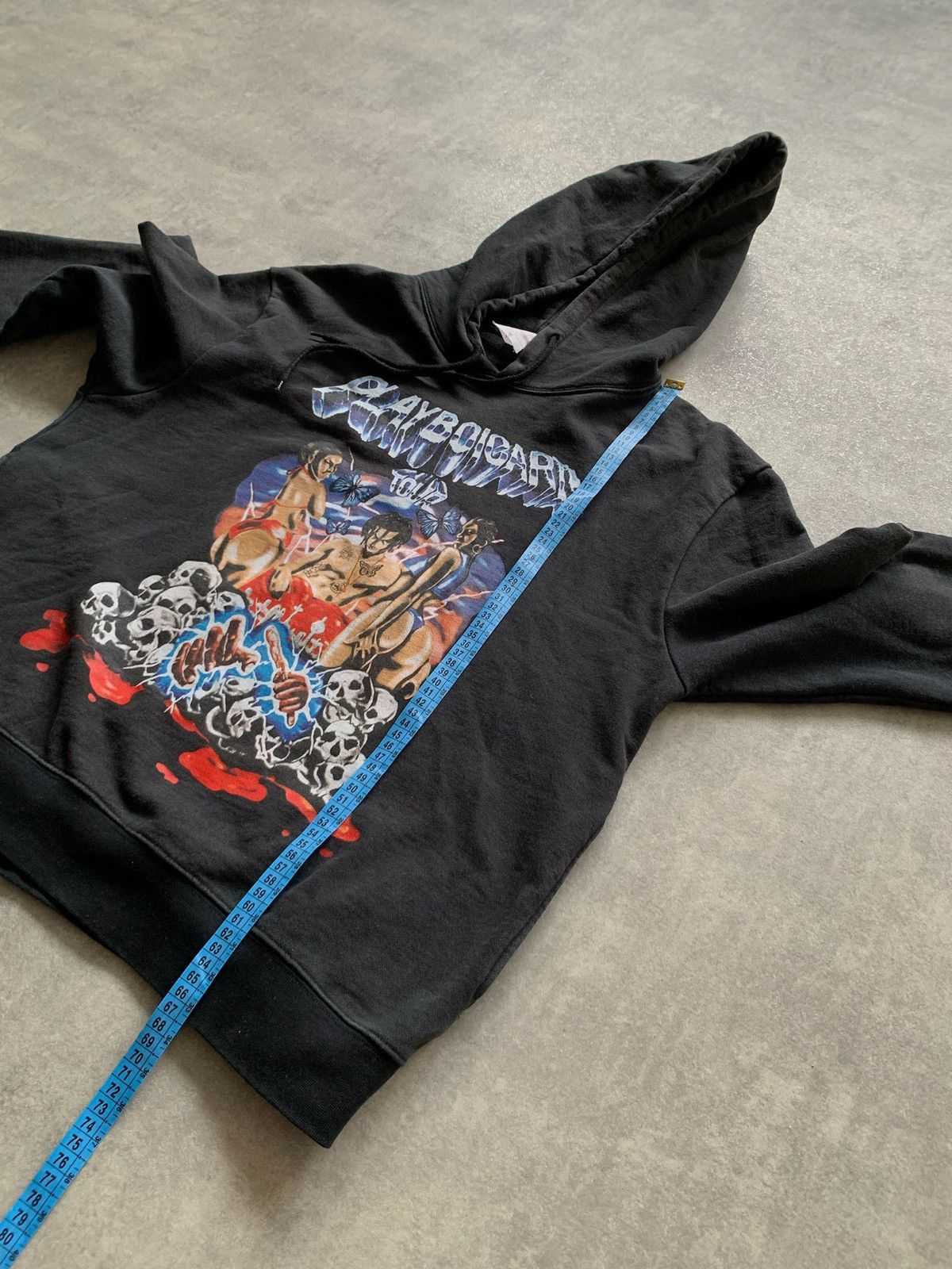Playboi Carti × Vintage Playboi carti skull girls money hoodie black world tour Size US M / EU 48-50 / 2 - 6 Thumbnail