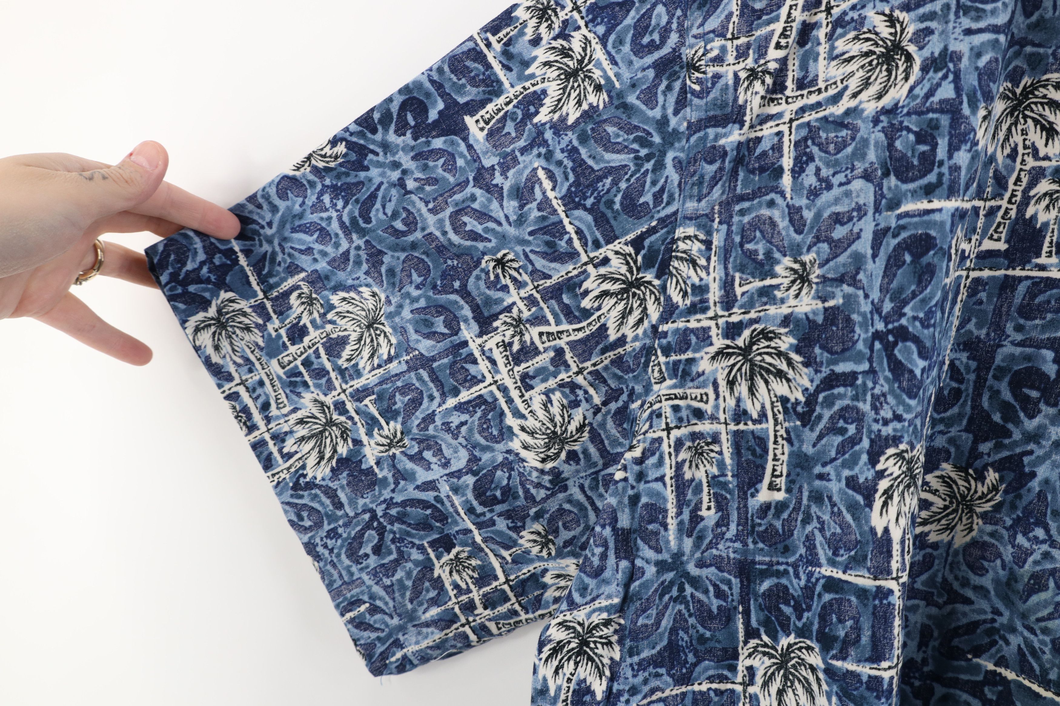 Vintage Vintage 90s Streetwear Tree Luau Hawaiian Button Shirt USA Size US XXL / EU 58 / 5 - 6 Thumbnail