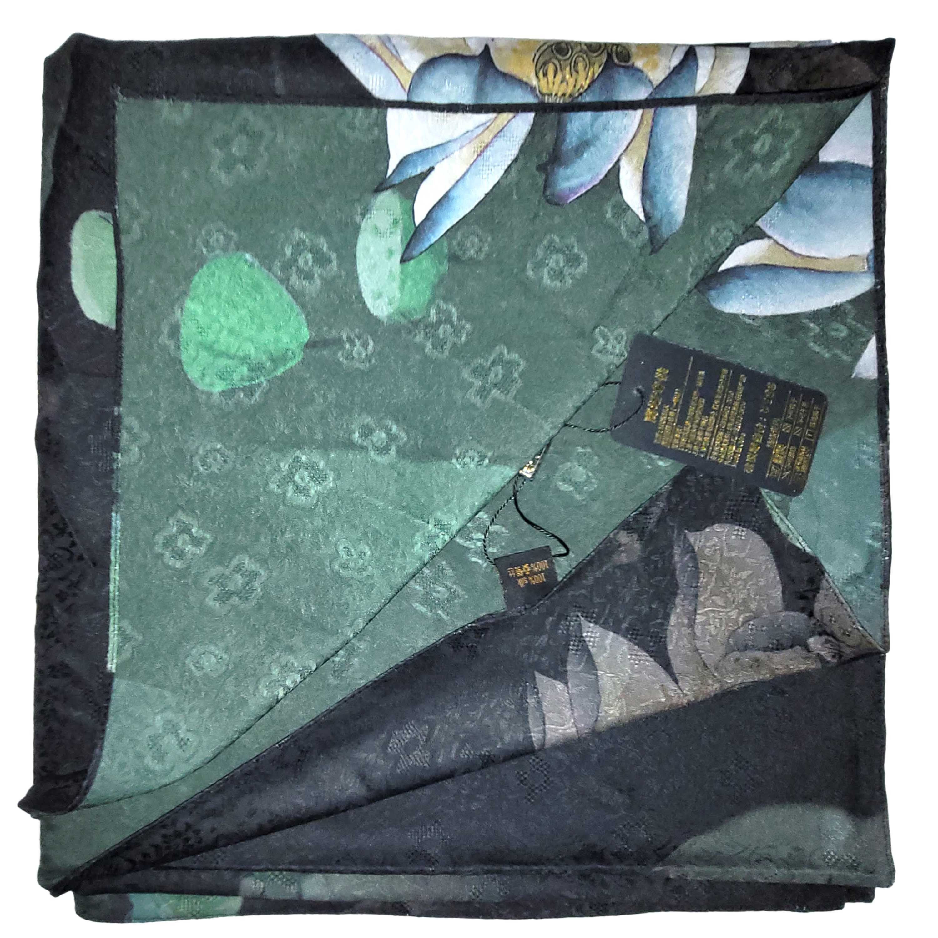Other NWT Double-Sided Silk Scarf 52"x52" Large Square Wrap 3408 Size ONE SIZE - 2 Thumbnail