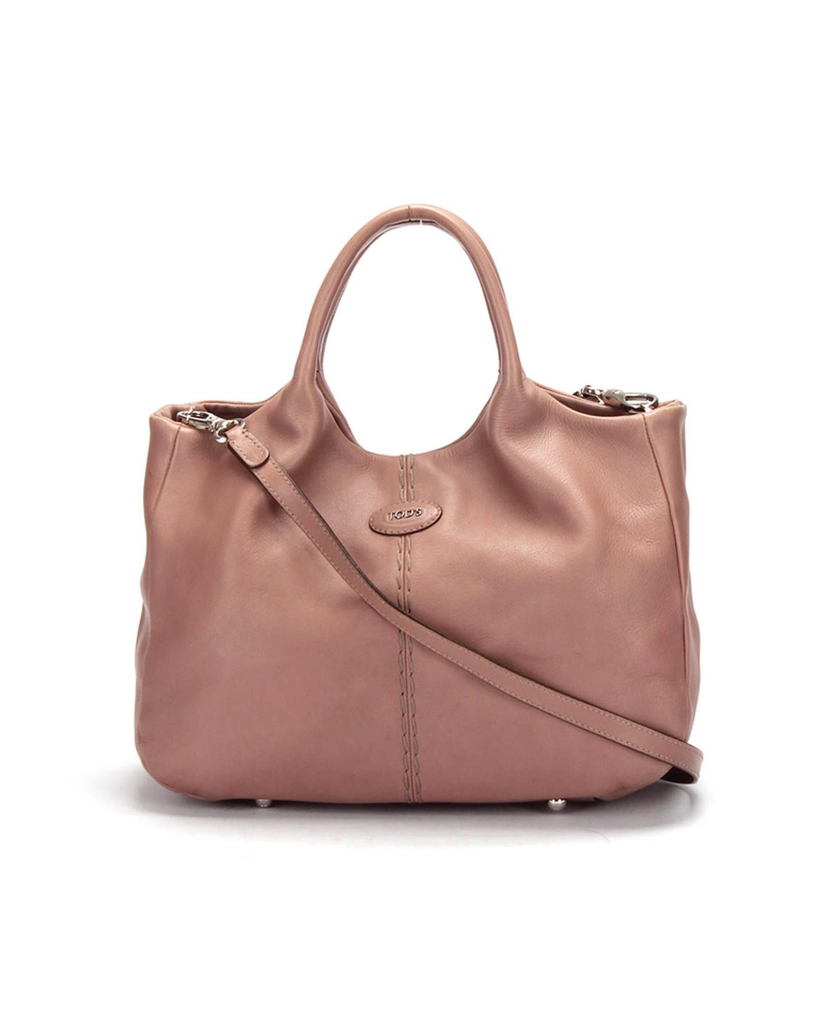 image of Tods Pre-Owned Brown Leather Shoulder Bag In A Condition, Women's