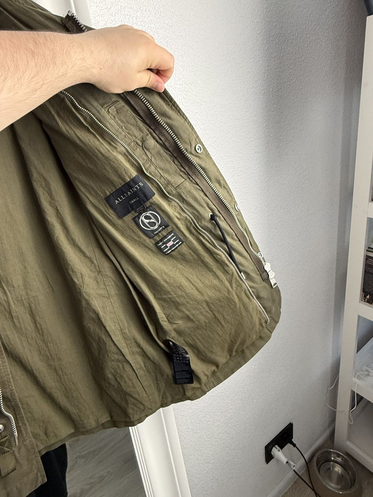Allsaints AllSaints Halley Stevensons Waxed Cotton Field Baynes Jacket Size US S / EU 44-46 / 1 - 14 Thumbnail