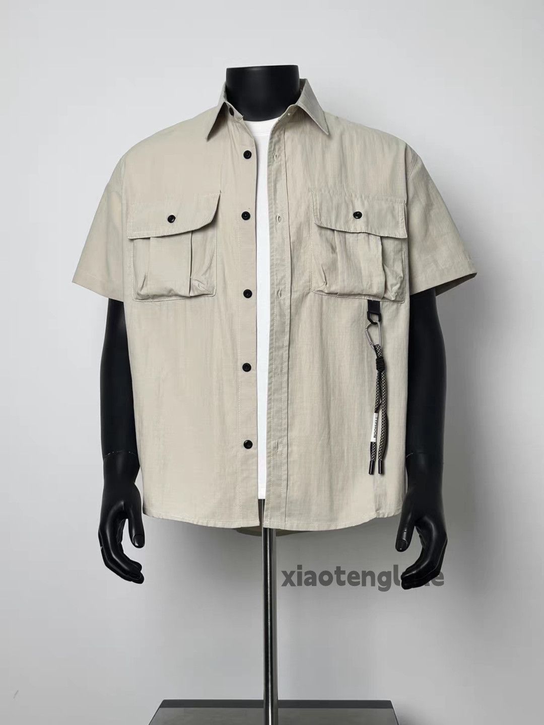 Designer Unisex outdoor utility skate hiphop sports cargo shirt Size US L / EU 52-54 / 3 - 2 Thumbnail