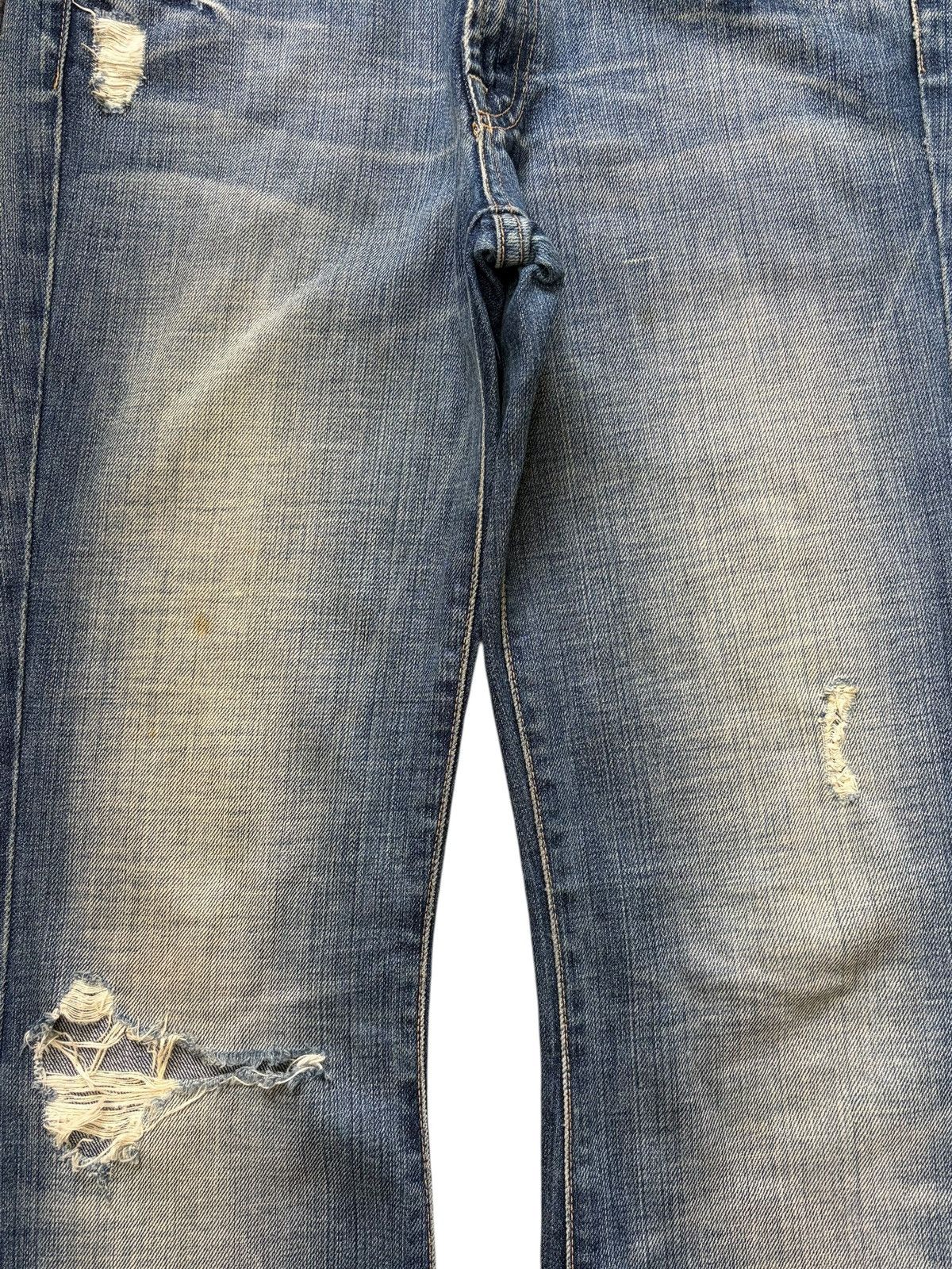 7 For All Mankind Vintage 7 For All Mankind Mud Wash Distress Flare Jeans Size 29" - 3 Thumbnail