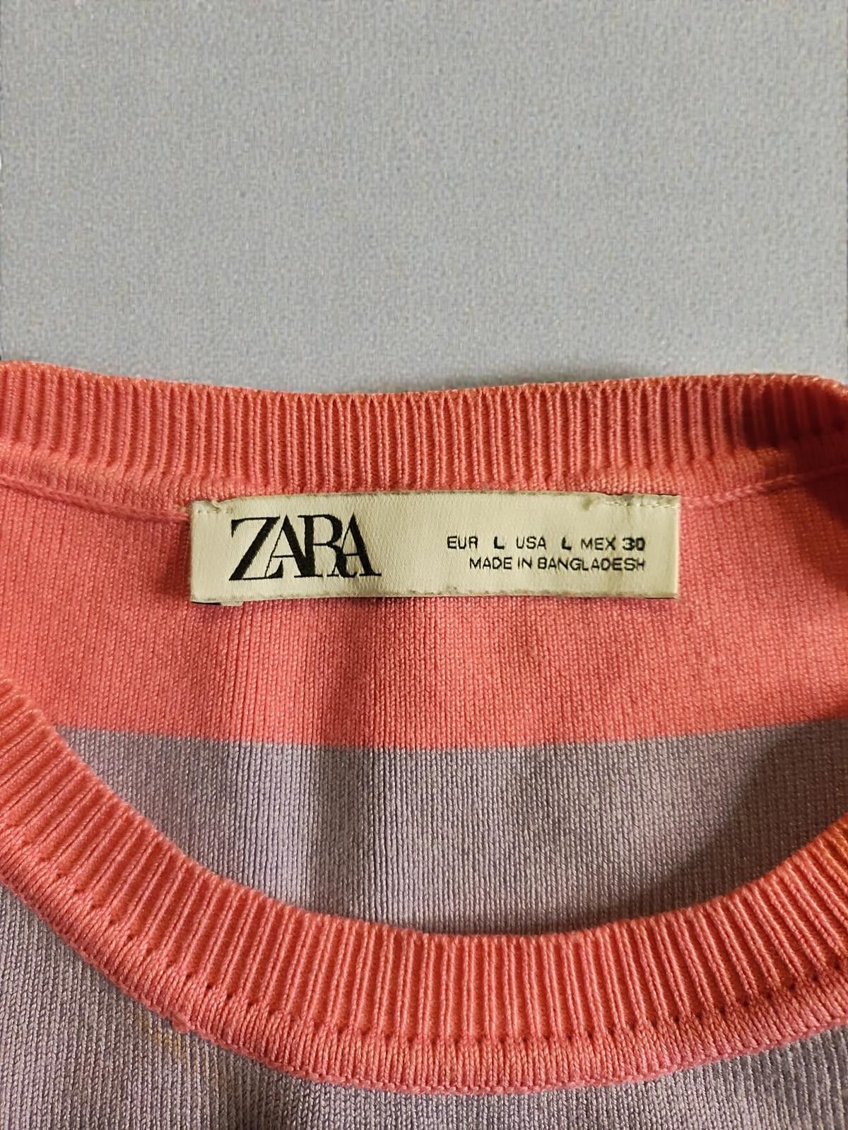 Zara ZARA Striped Knit Crop Top Size Large Size L / US 10 / IT 46 - 7 Thumbnail