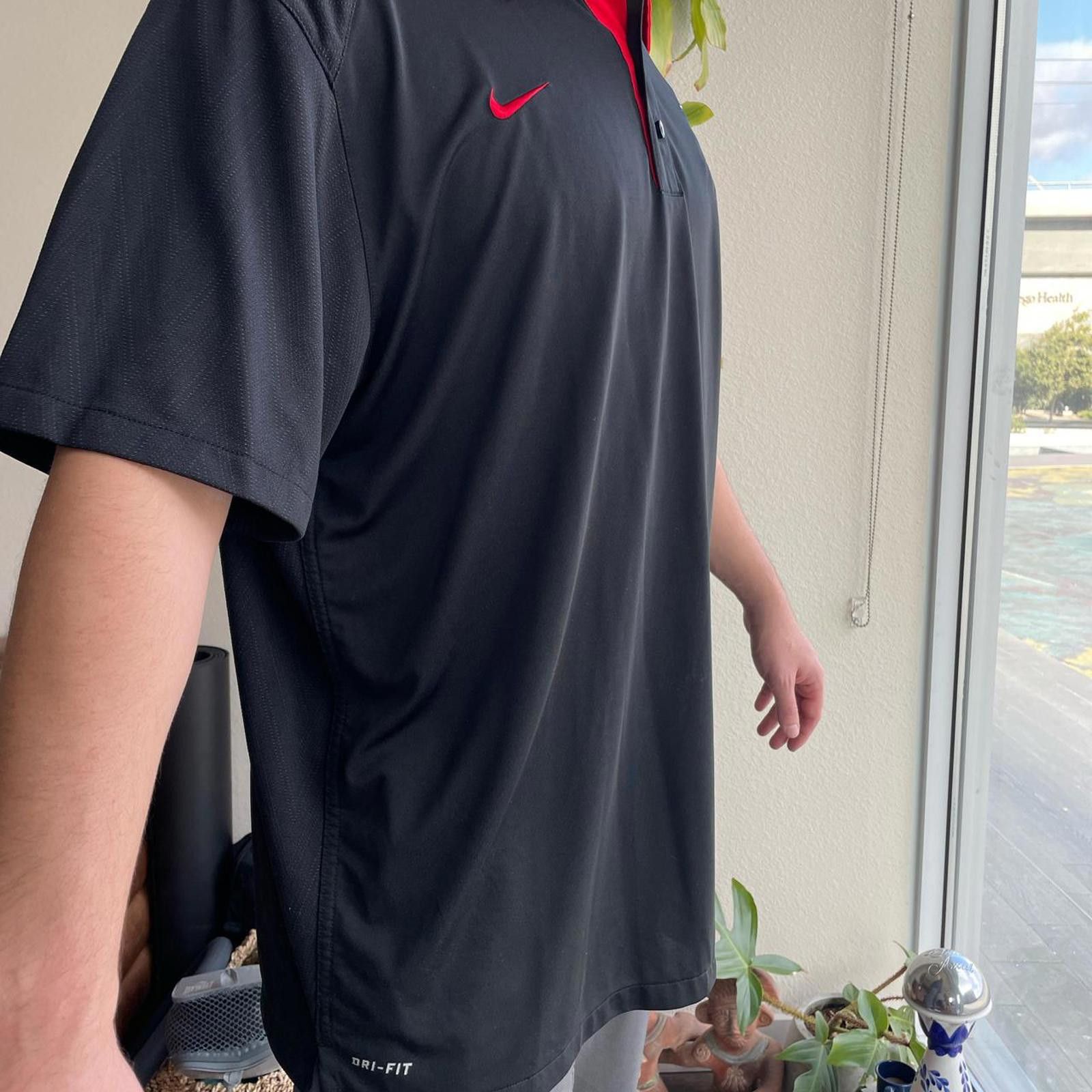 Nike Nike black and red SDSU AZTECS basketball polo shirt Size US XXL / EU 58 / 5 - 3 Thumbnail