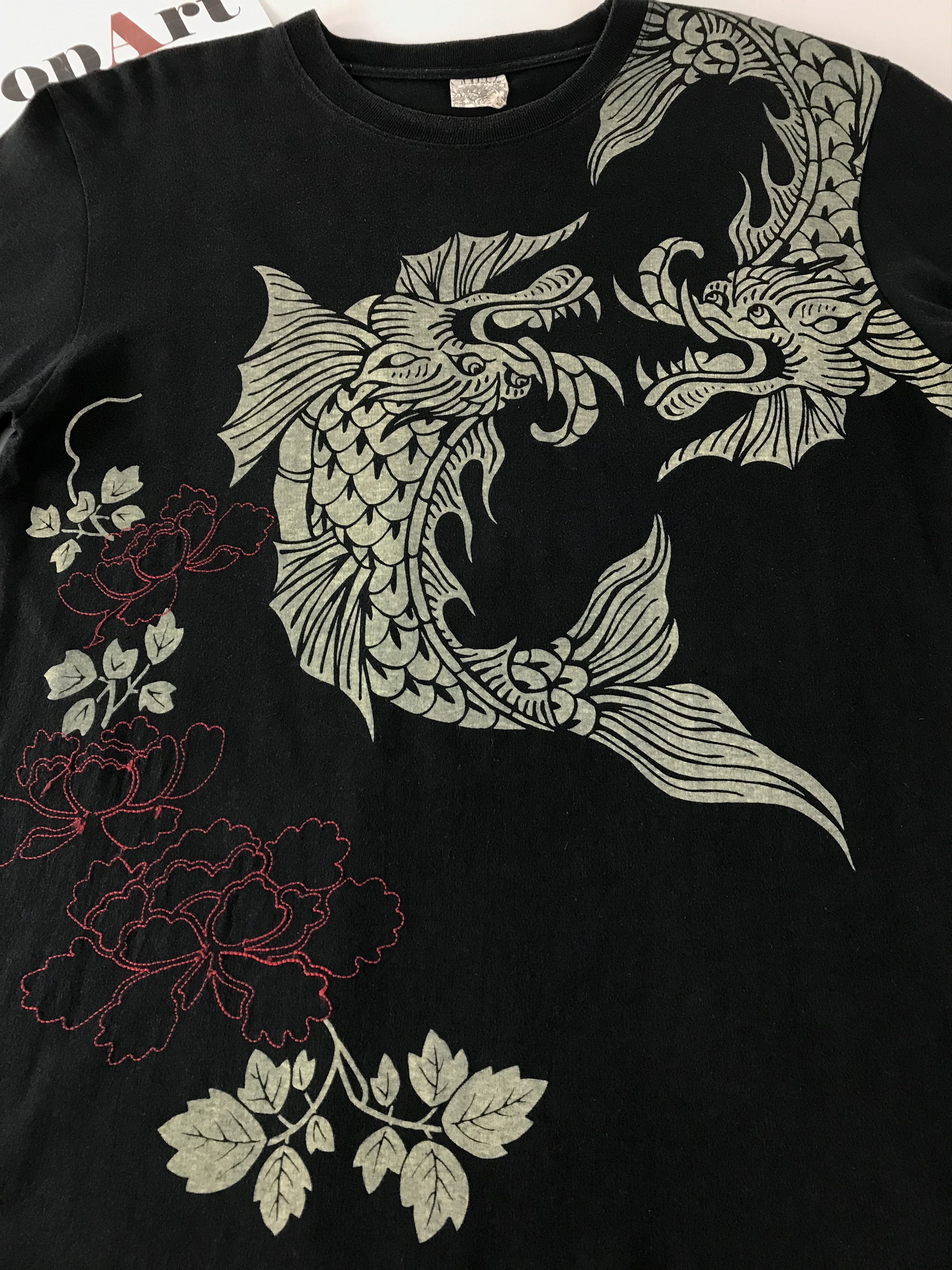 Japanese Brand Generate Printed Fish Dragon Big Logo Design Long Sleeve Size US M / EU 48-50 / 2 - 4 Thumbnail