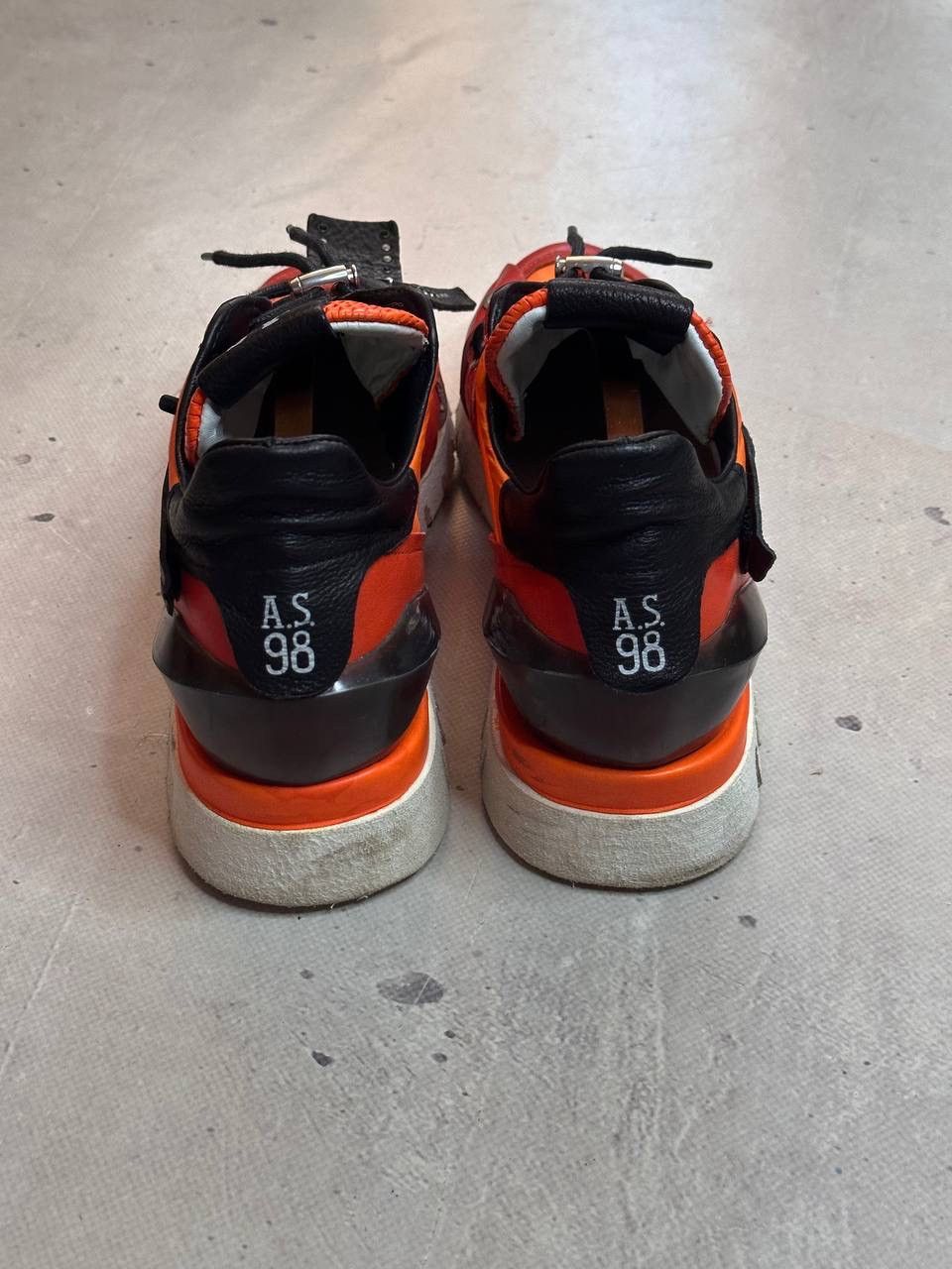 A.S.98 A.S. 98 Airstep Trainers Orange Leather Sneakers Shoes Size US 9 / IT 39 - 8 Thumbnail