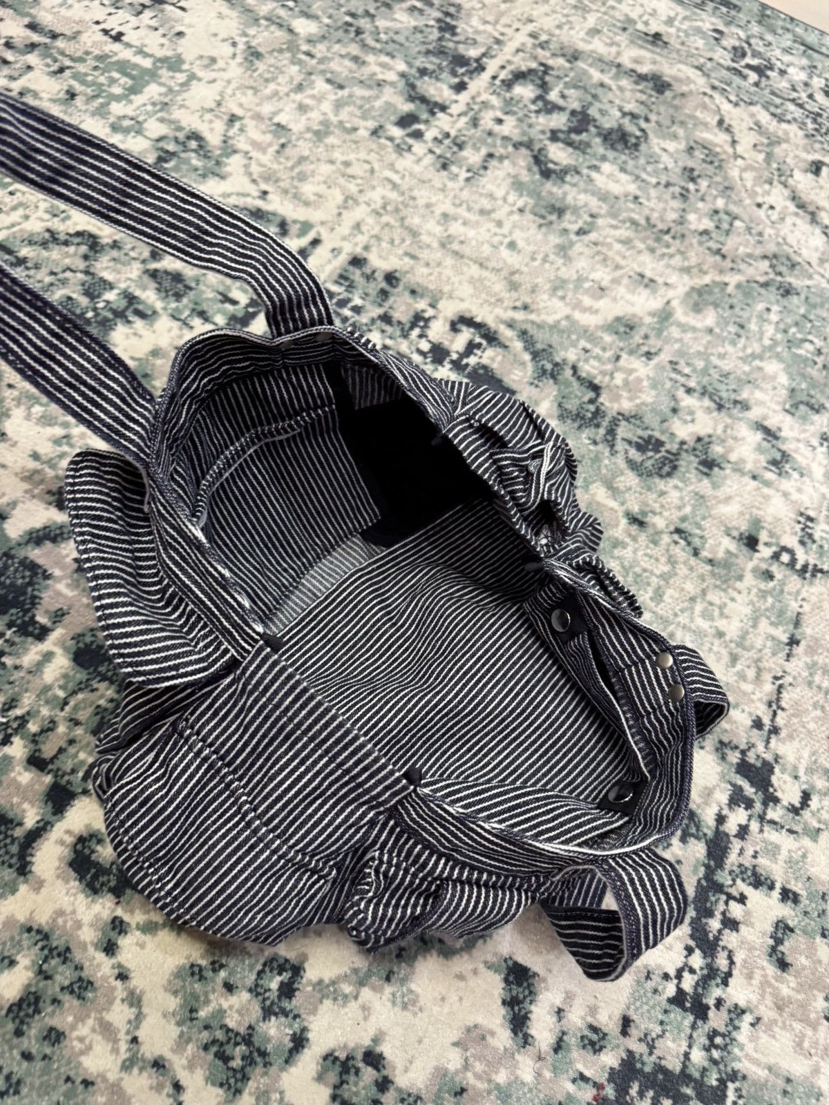 Issey Miyake SUNAO KUWAHARA BY ISSEY MIYAKE HICKORY STRIPES TOTE BAG Size ONE SIZE - 8 Thumbnail