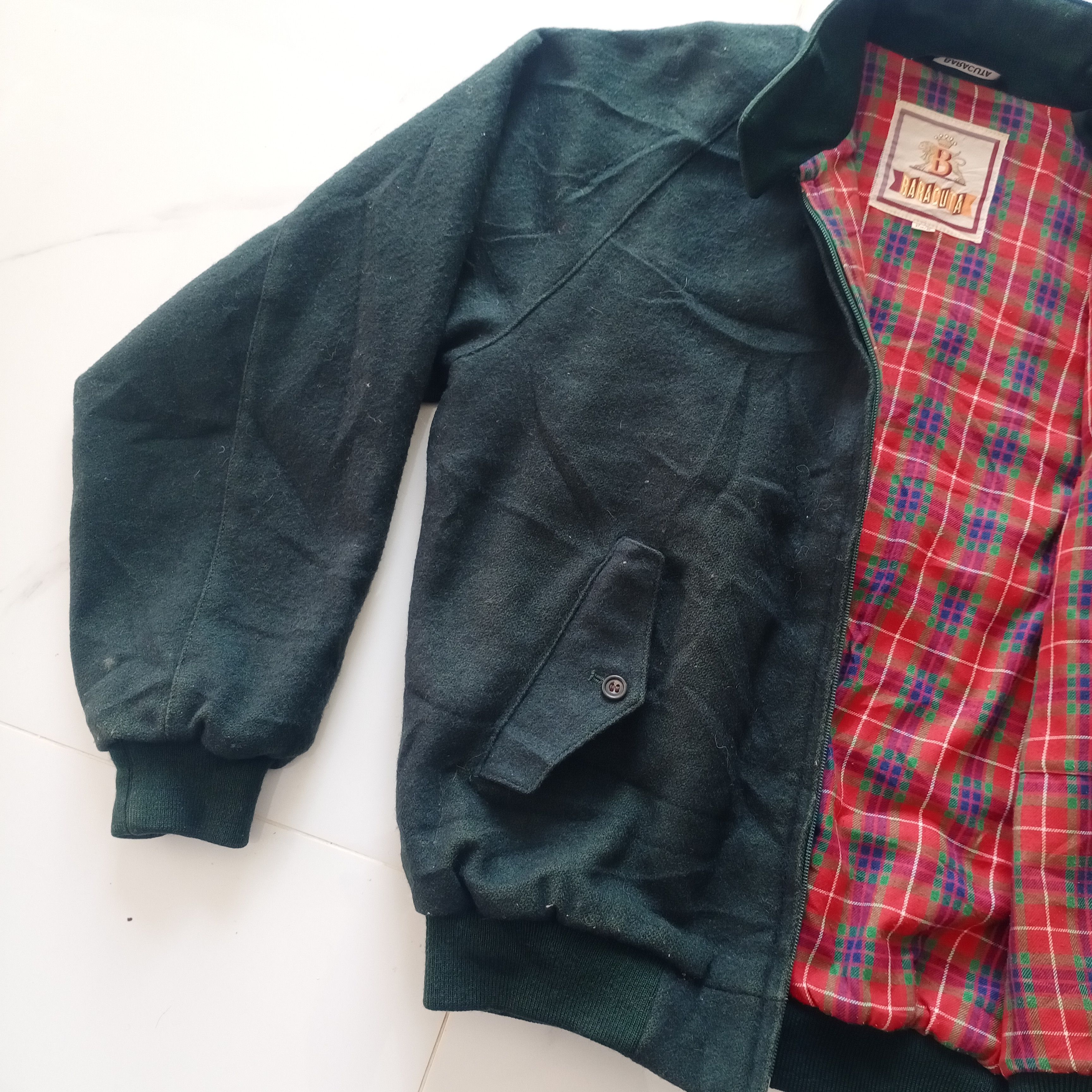 Baracuta BARACUTA G9 Vintage jacket tartan dark green size 38 Size US M / EU 48-50 / 2 - 3 Thumbnail