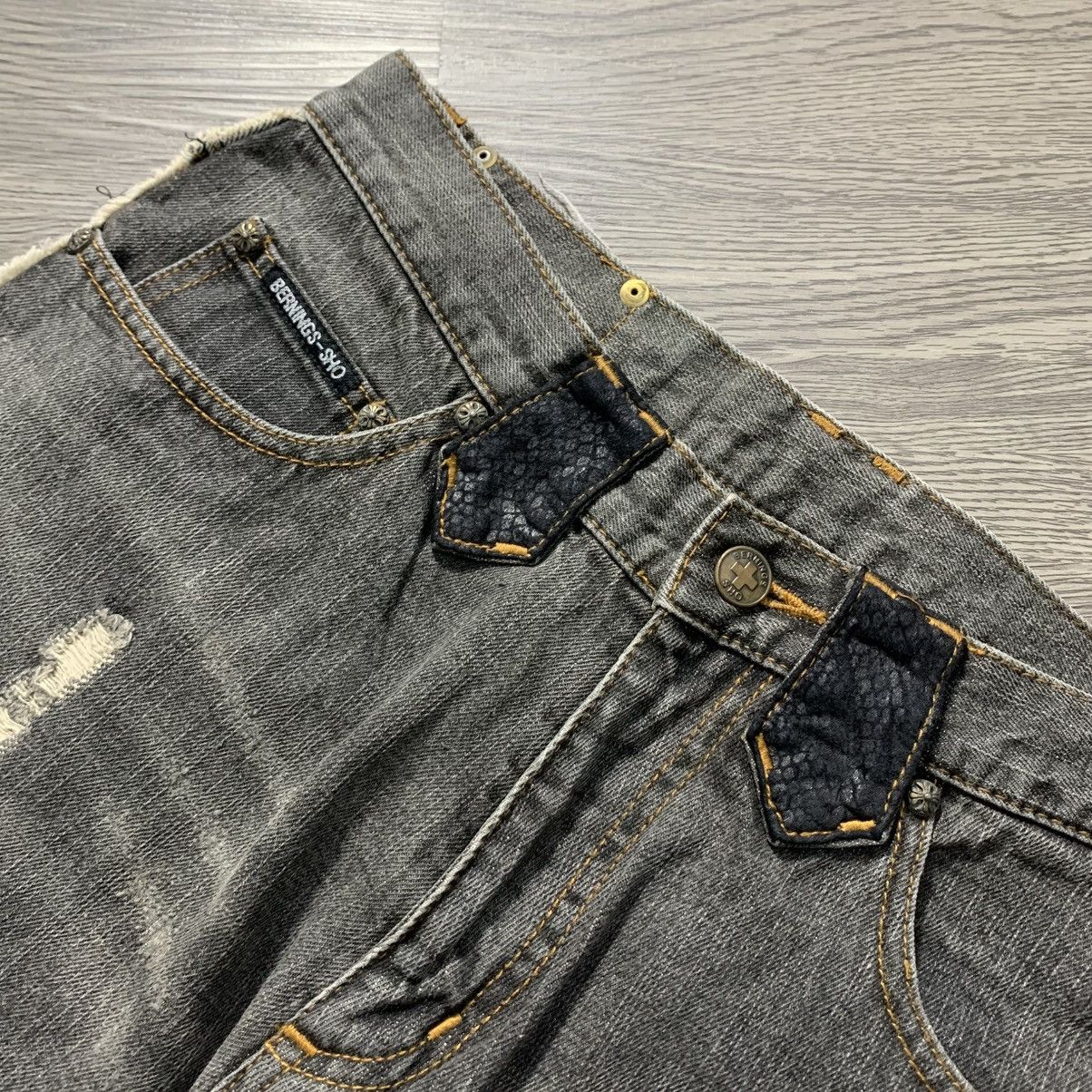 Other BERNINGS-SHO DISTRESSED FLARE JEANS Size 30" / US 8 / IT 44 - 11 Thumbnail